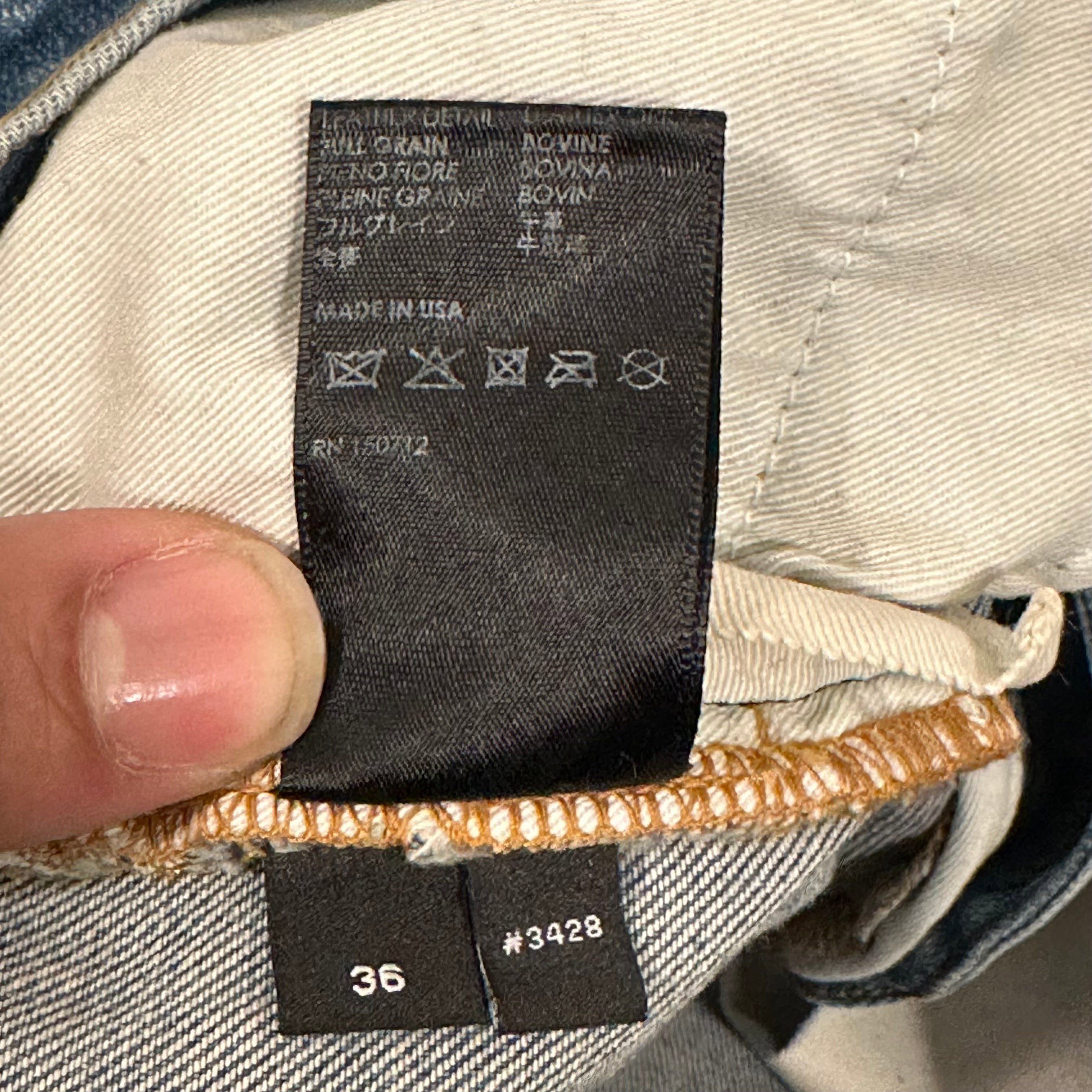 Amiri Amiri Camo Bones Blue Denim Jeans Sz 36 Size US 36 / EU 52 - 5 Thumbnail
