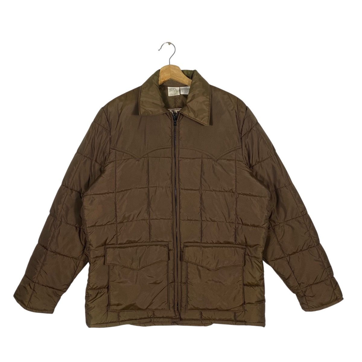 Japanese Brand Vintage Wallo Blizzard Purf Zipper Jacket M Size Brown Size US M / EU 48-50 / 2 - 1 Thumbnail