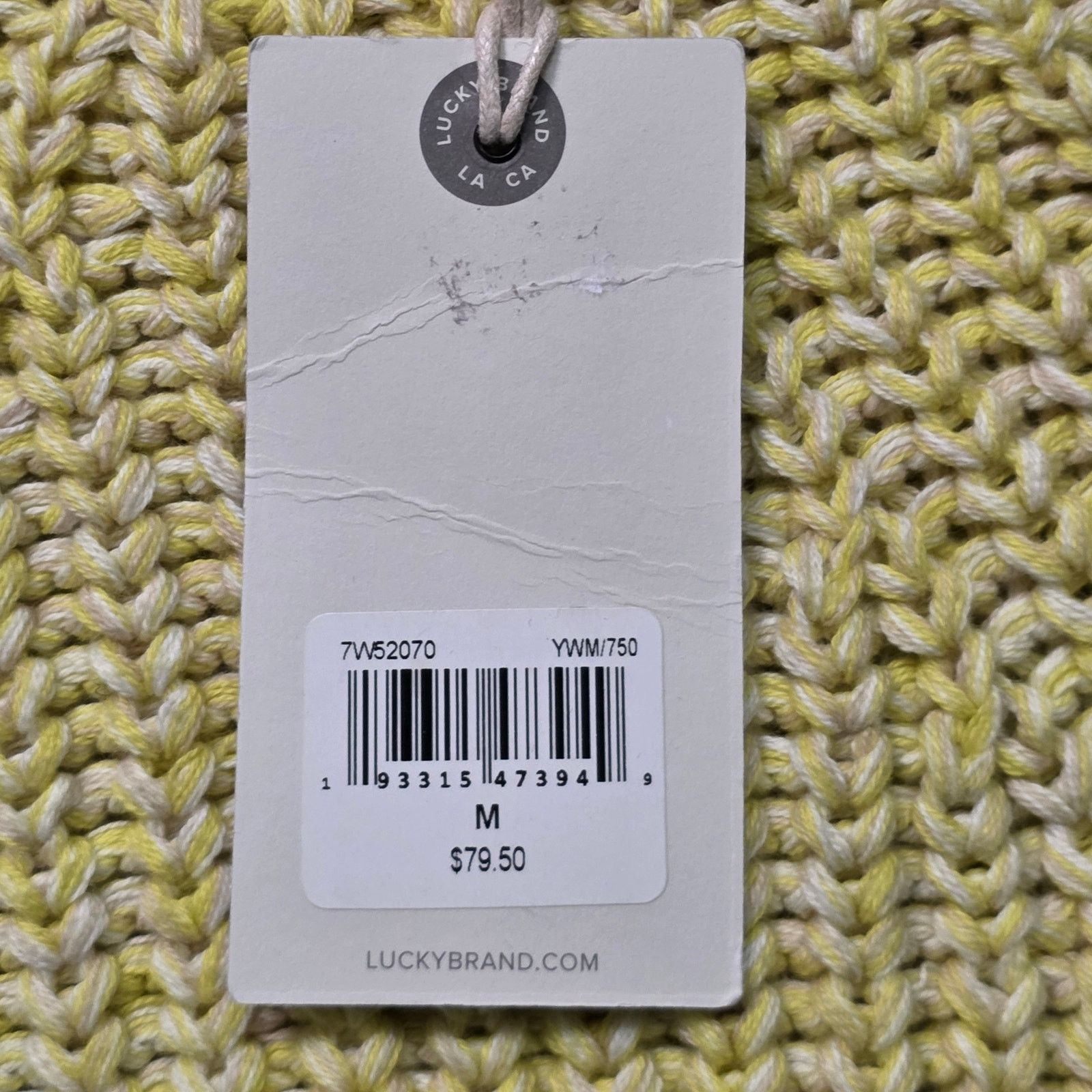 Lucky Brand Lucky Brand Pullover Sweater Women M Lemonade Cotton Knit Size M / US 6-8 / IT 42-44 - 2 Thumbnail