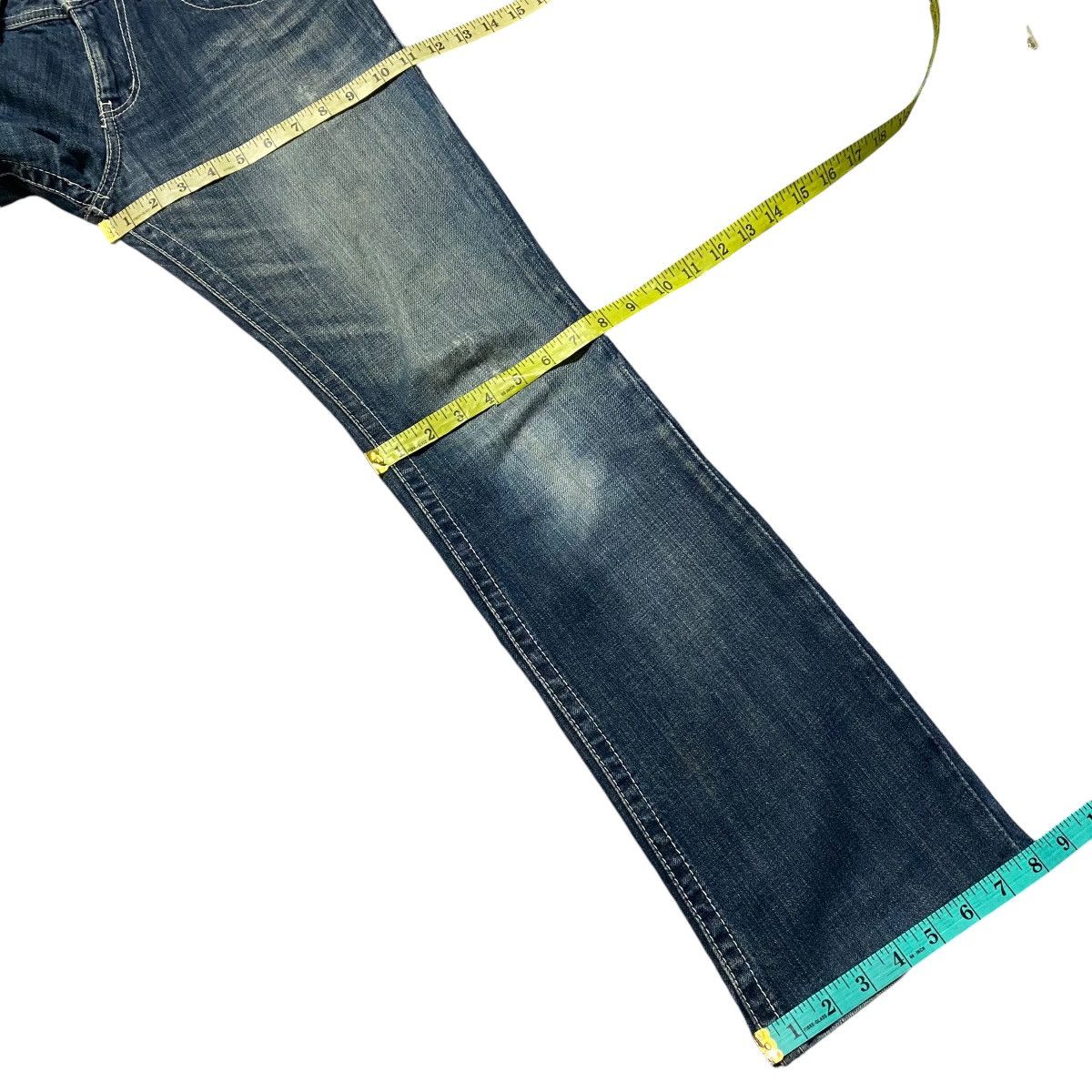 semanticdesign Semantic Design Twin Guns Denim Flare Jeans Distressed Size US 32 / EU 48 - 19 Thumbnail