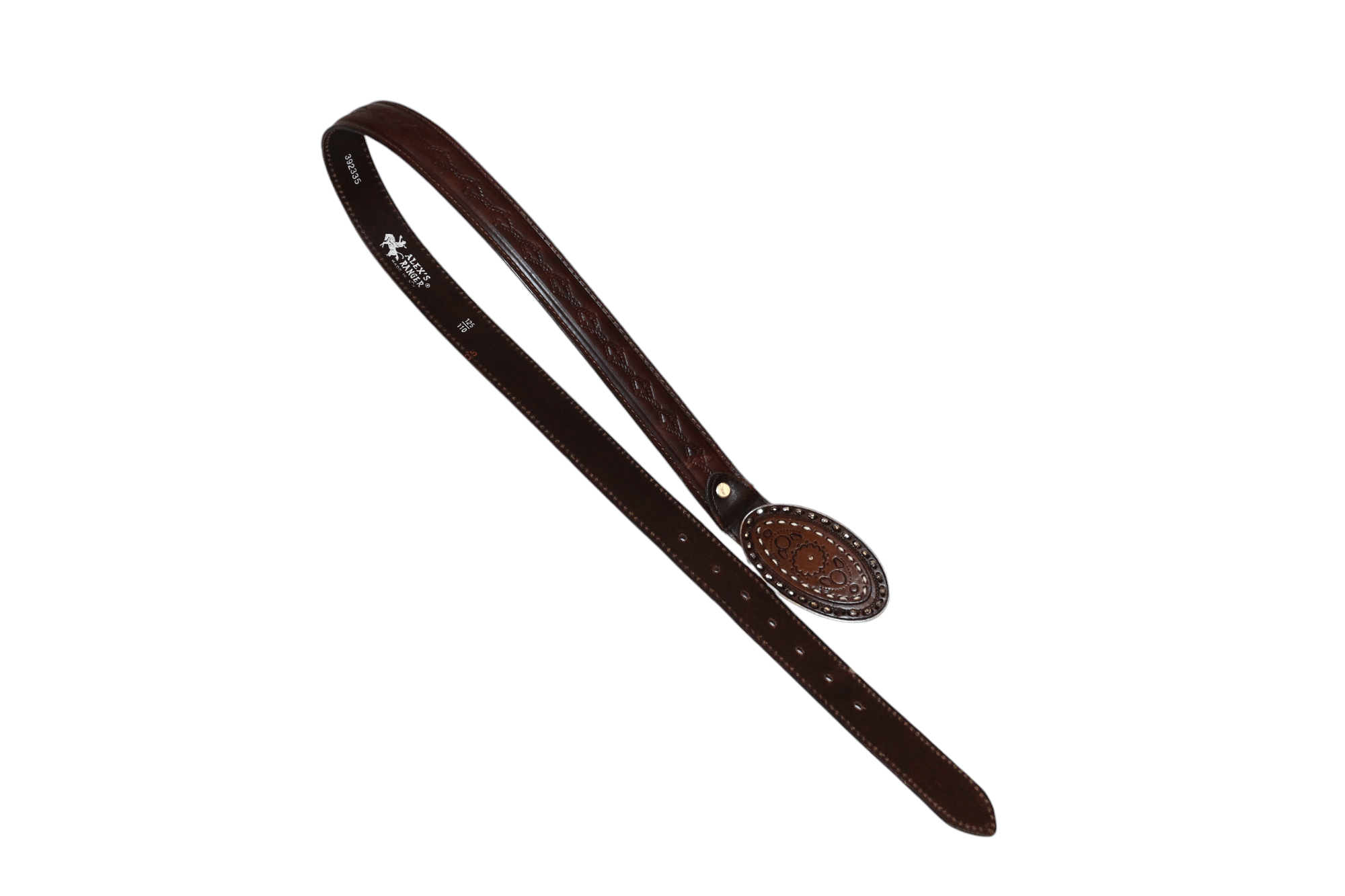 Cowboy Equipment VTG Alex's Ranger tooled leather western cowboy belt Size ONE SIZE - 9 Thumbnail