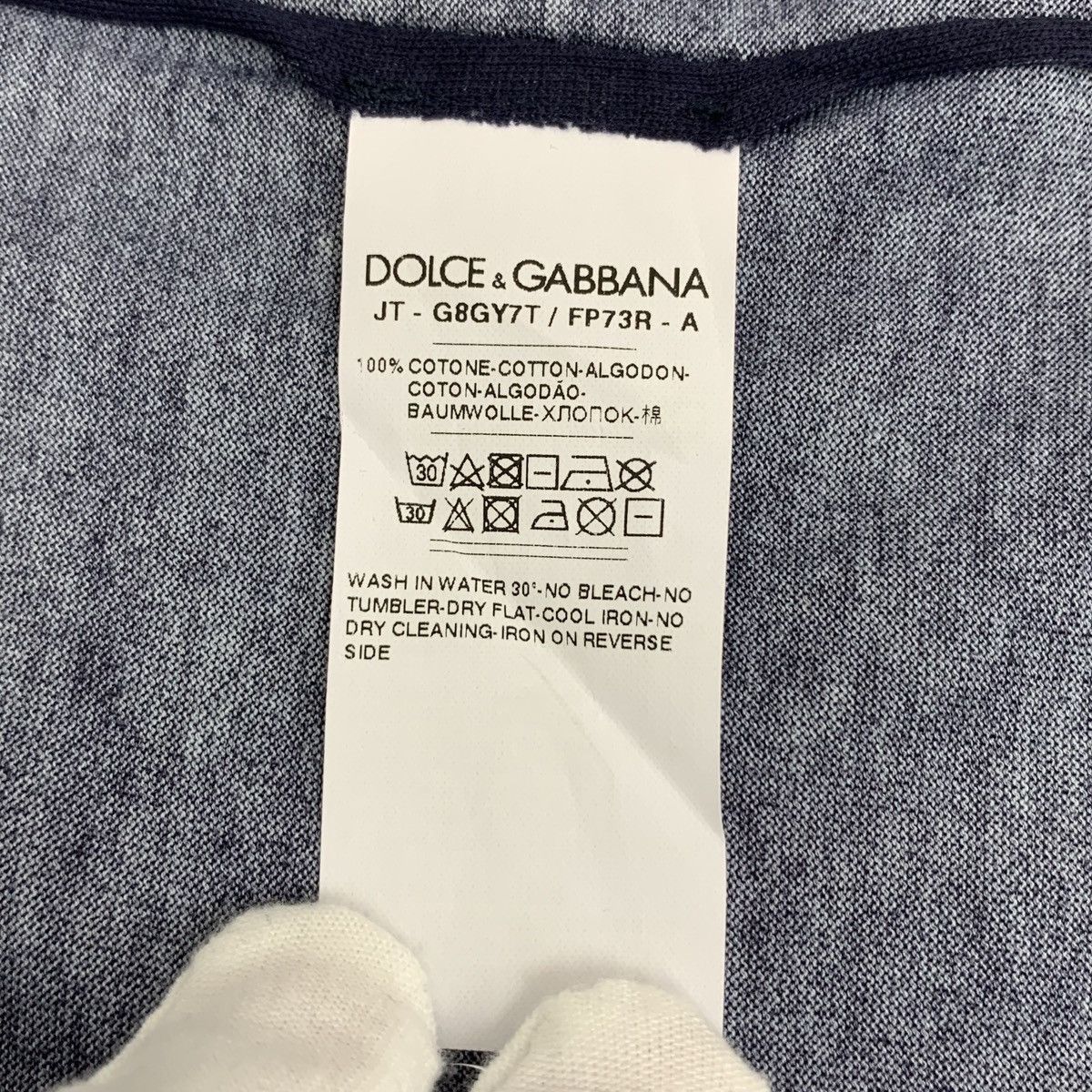 Dolce & Gabbana Dolce & Gabbana Dark Blue Moon Figure Print T-shirt K26WX Size US XS / EU 42 / 0 - 7 Thumbnail