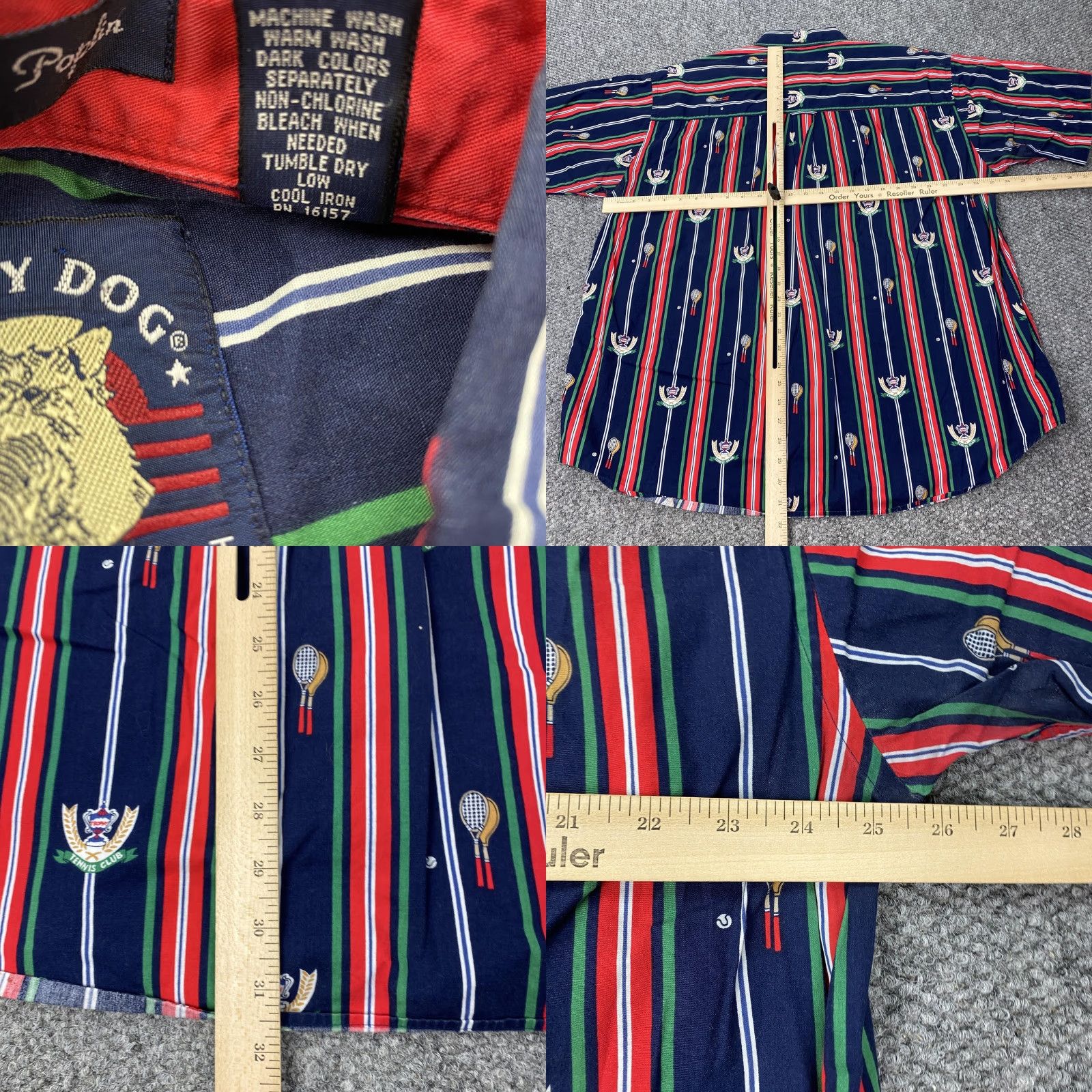 Gant GANT Salty Dog Button-Down Shirt Mens XL Navy Striped Sports Size US XL / EU 56 / 4 - 8 Thumbnail