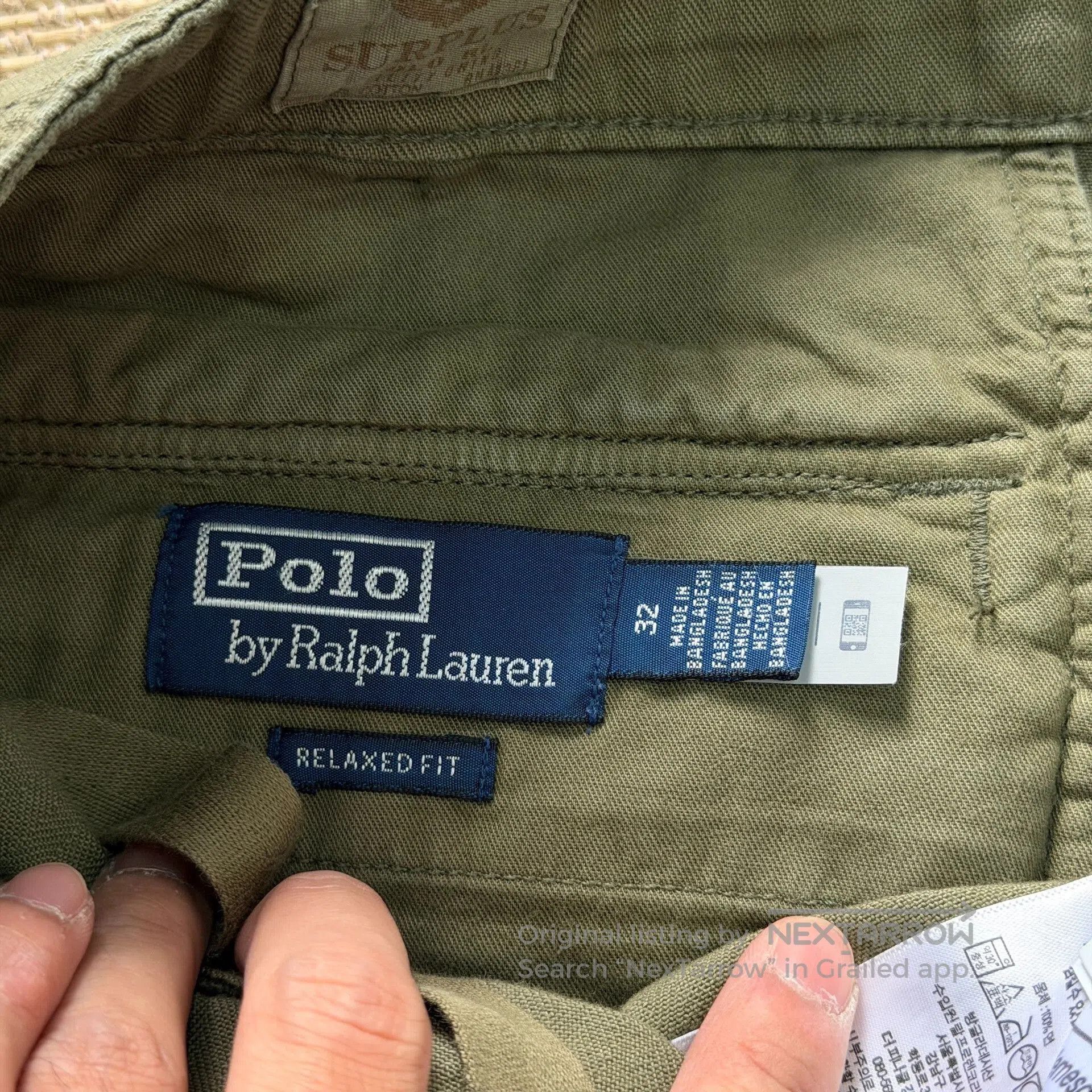Polo Ralph Lauren Ralph Lauren Polo Military Green Shorts. Size US 32 / EU 48 - 4 Thumbnail
