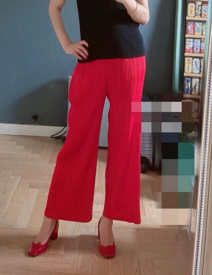 ISSEY MIYAKE Pleated Straight-Leg Trousers - dmc