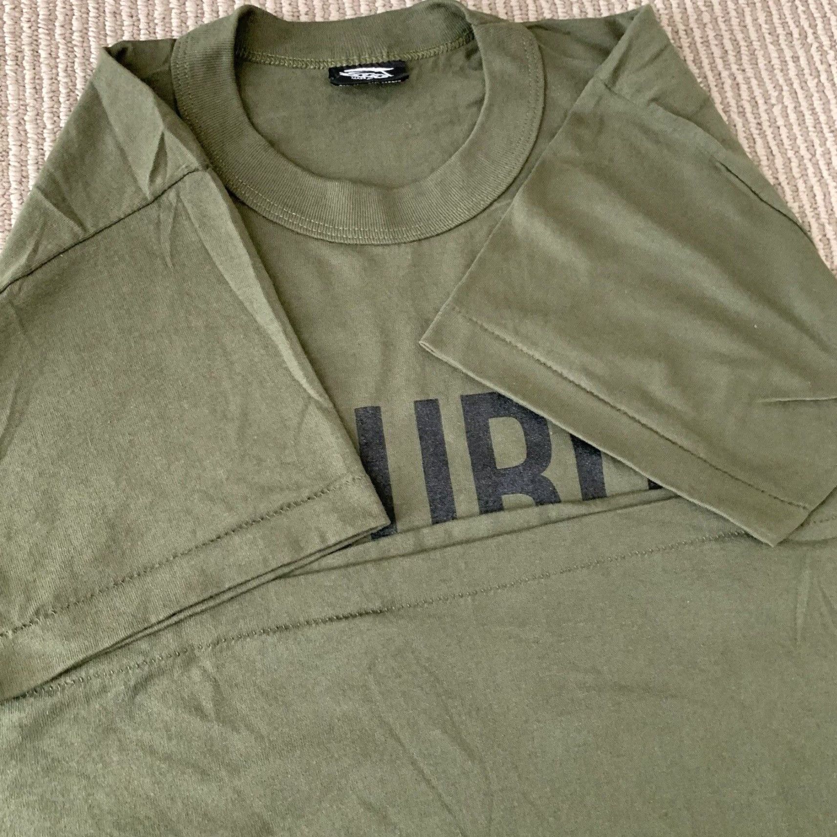Rothco VINTAGE 80s Rothco Mens T-Shirt Short Sleeve Crew Neck Olive Green 50/50 Security Graphic Tee Mens Size US M / EU 48-50 / 2 - 6 Thumbnail