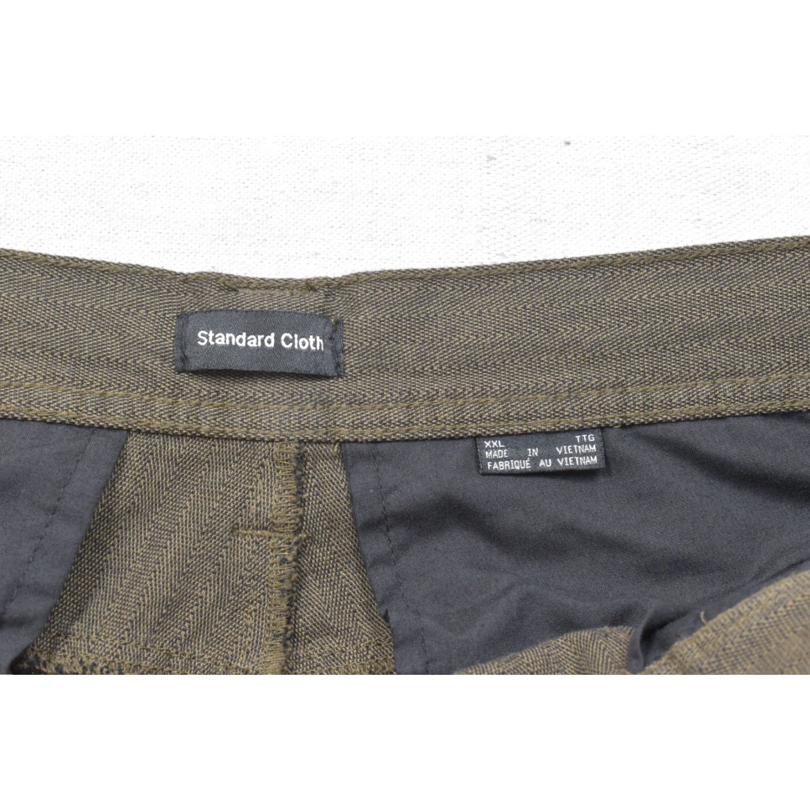 Zippo VINTAGE? No — Standard Cloth Cargo Pants Men 2XL Brown Cotton Herringbone Flat Front Pocket Cargo Pants Regular Inseam 29 in–New With Tags Size US 39 - 6 Thumbnail
