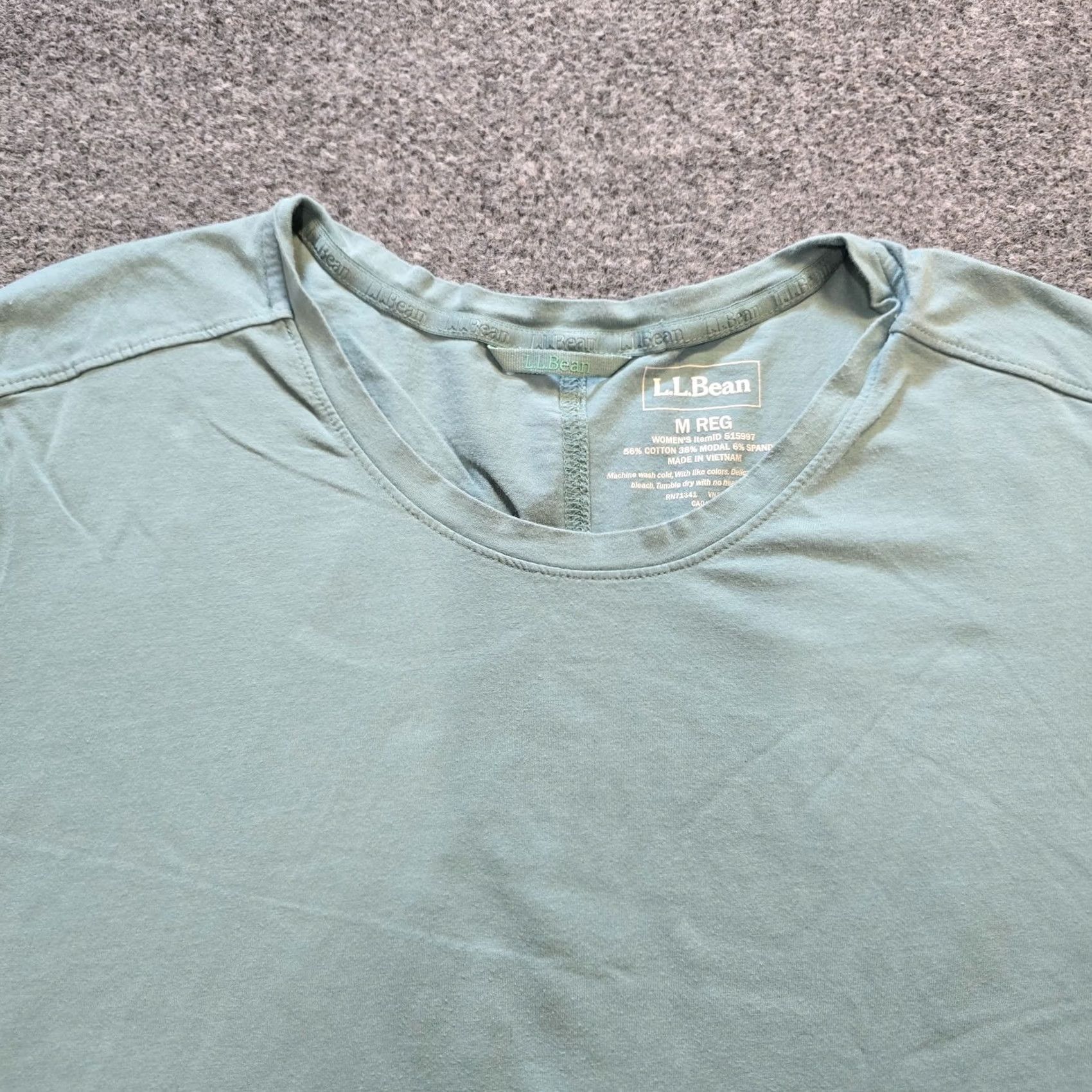 Vintage LL Bean Top Womens Size Medium Green Short Sleeve Basic Outdoors Athletic Casual Shirt Size M / US 6-8 / IT 42-44 - 2 Thumbnail