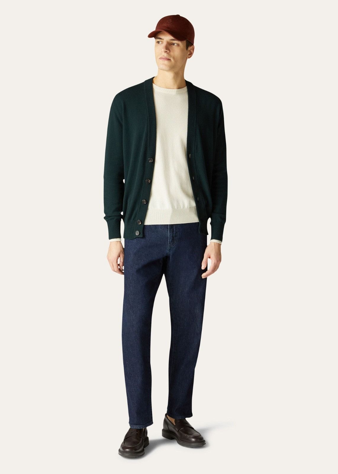 Loro Piana o1srvl11e1224 Baby Cashmere Cardigan in Dark Green Size US M / EU 48-50 / 2 - 5 Thumbnail