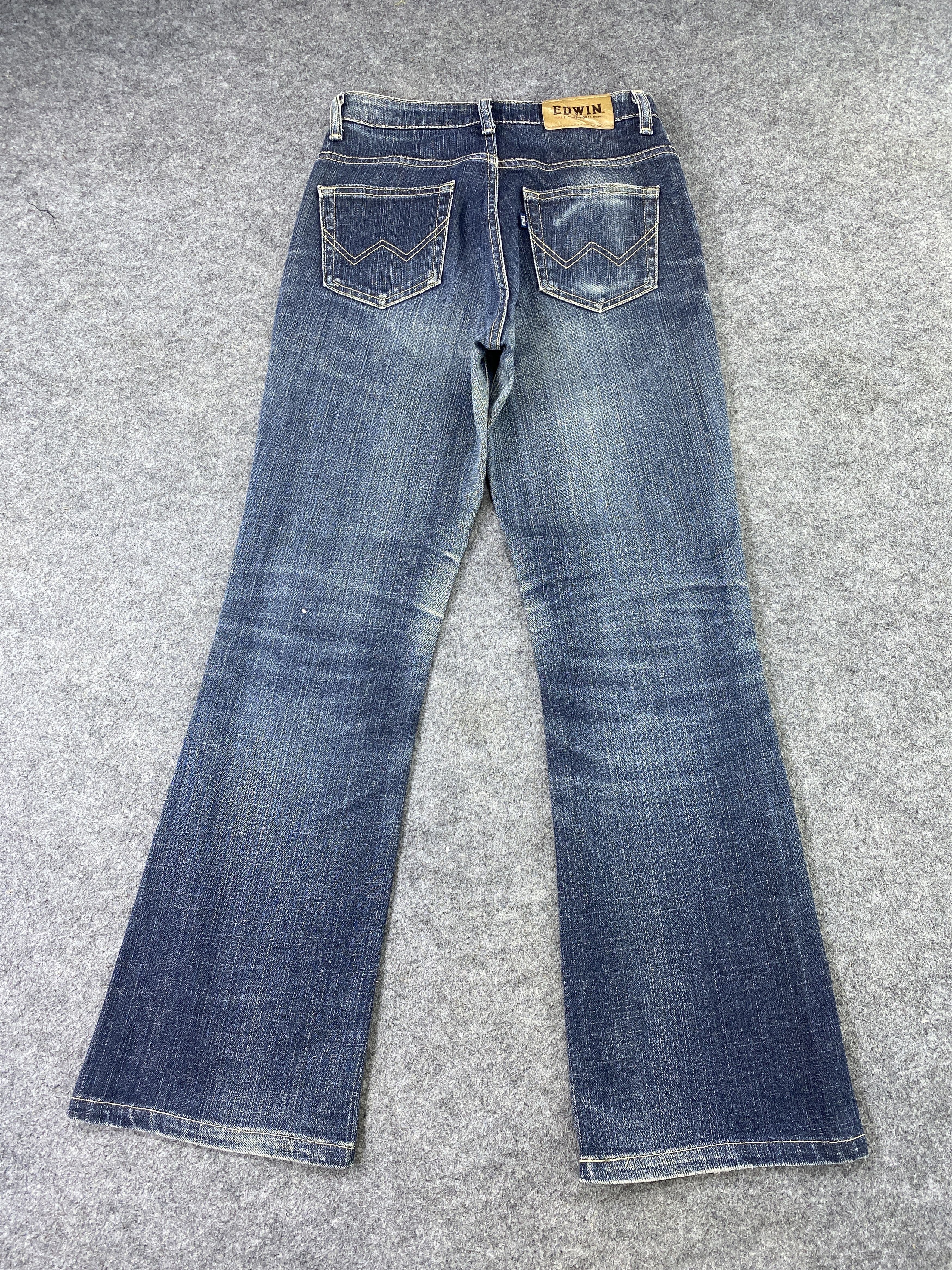 Edwin Vintage Edwin Distressed Wash Flare Jeans - J1076 Size 26" / US 2 / IT 38 - 4 Thumbnail