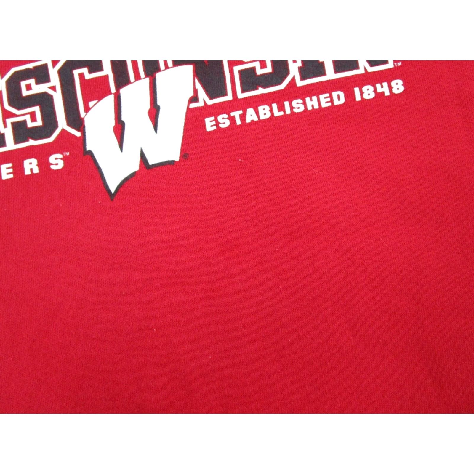 Russell Athletic VINTAGE Russell Athletic Hoodie Mens XL Red Wisconsin Badgers NCAA Crew Neck Pullover All Seasons Sports Size US XL / EU 56 / 4 - 5 Thumbnail
