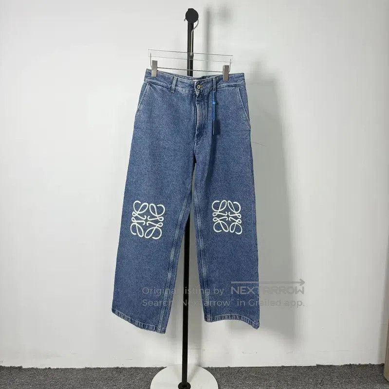 Loewe Loewe Relaxed Fit Blue Cotton Pants . Size 30" / US 8 / IT 44 - 1 Thumbnail
