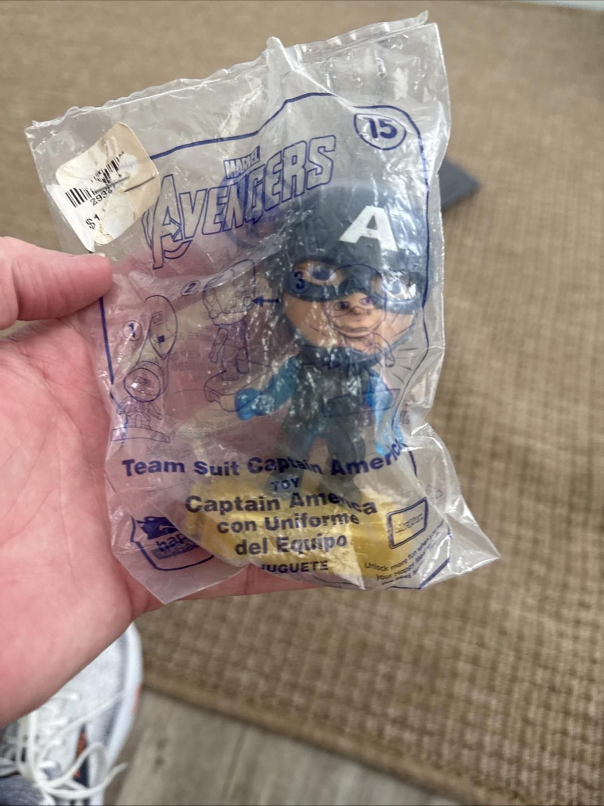 Designer Captain America McDonalds Marvel Avengers Happy Meal Toy NIB Size ONE SIZE - 1 Thumbnail