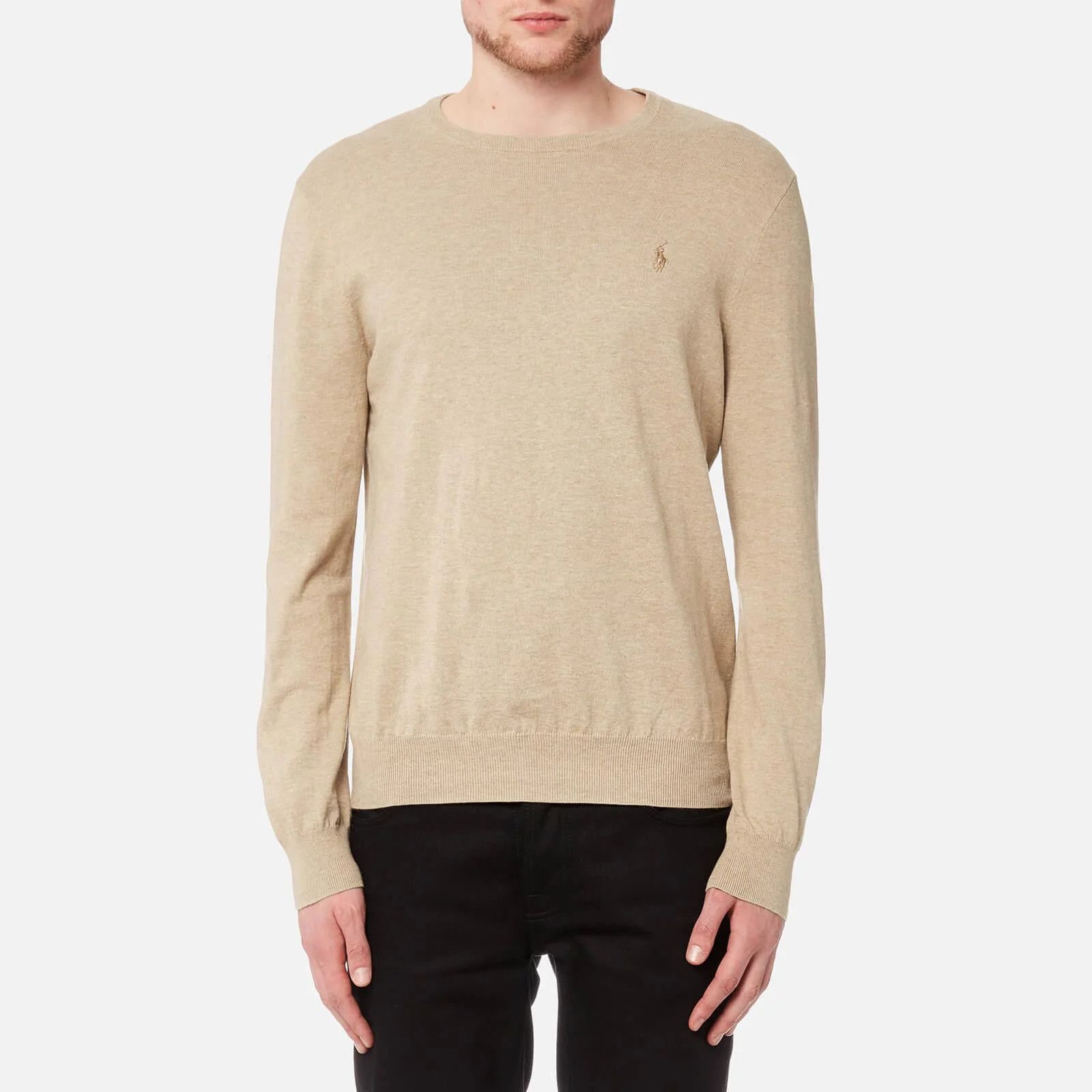 Polo Ralph Lauren o1s22i1n0125 Crewneck Cotton Sweater in Beige Size US S / EU 44-46 / 1 - 1 Thumbnail