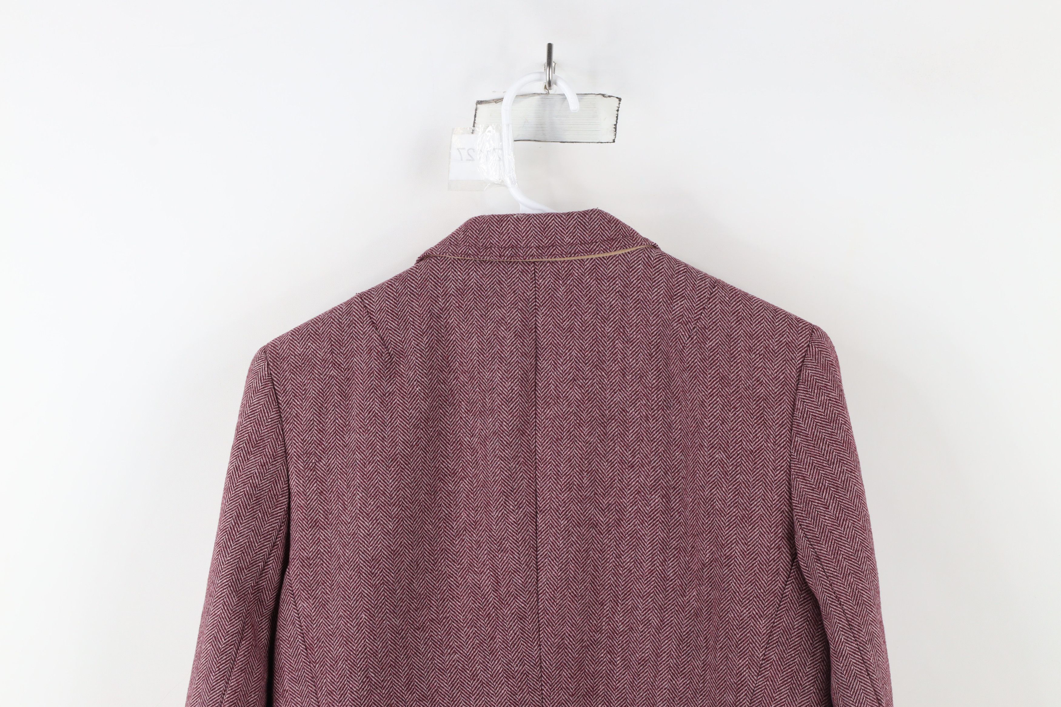 Banana Republic × Vintage Banana Republic Herringbone Academy Blazer Suit Jacket Beet Size L / US 10 / IT 46 - 11 Thumbnail