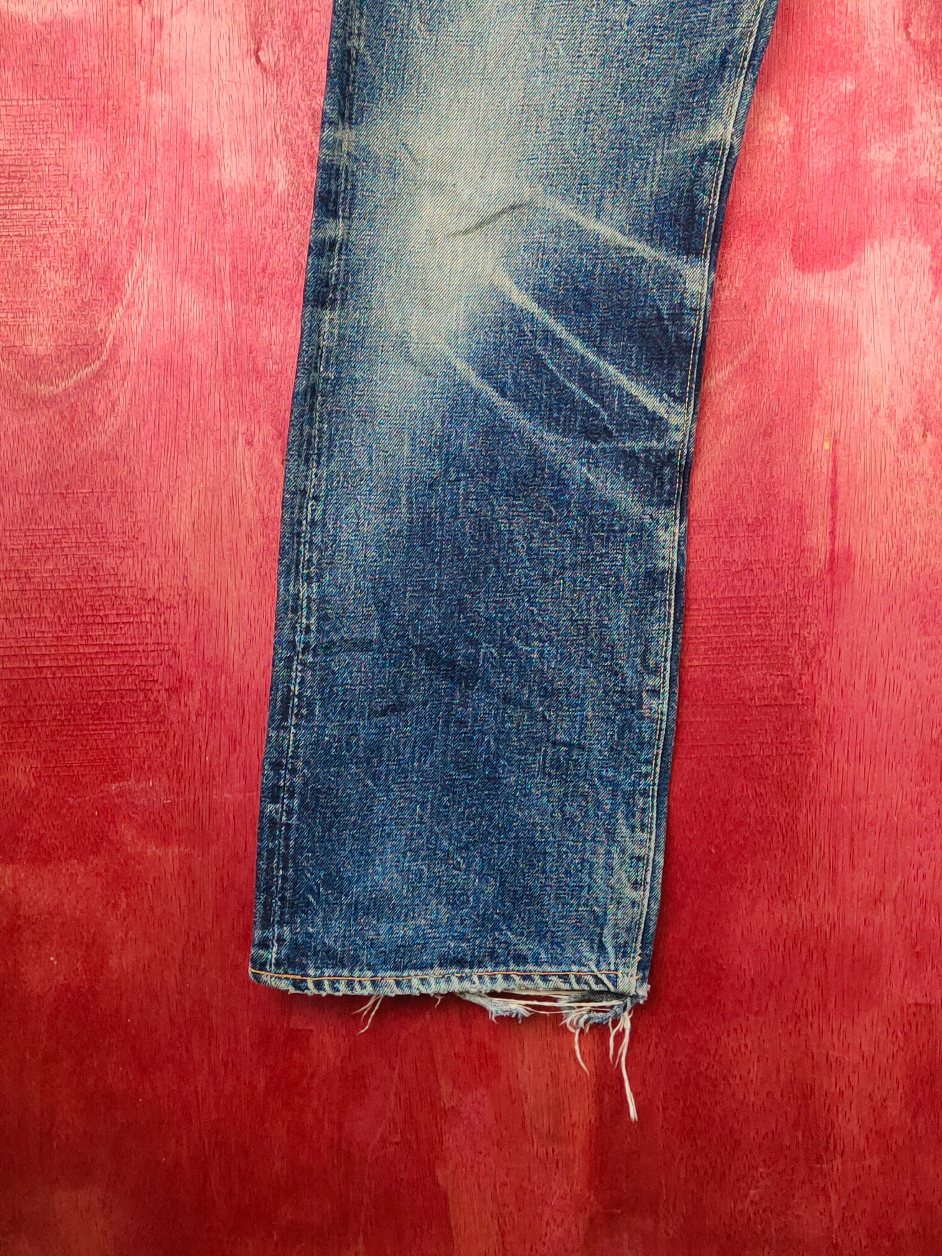 Vintage Denime Japan Vintage Distressed Ripped Jeans #S1705 Size US 31 - 4 Thumbnail