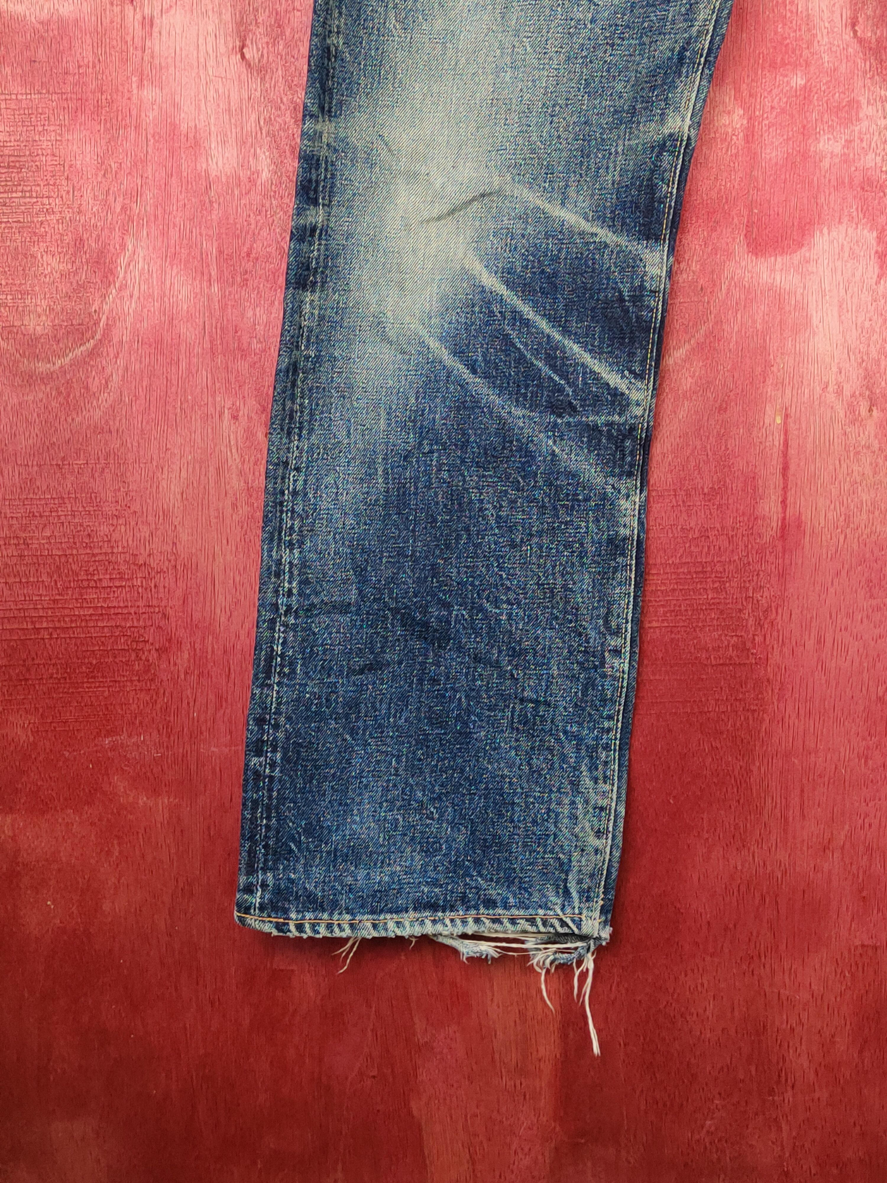 Denime DL Denime Japan Vintage Distressed Ripped Jeans #S1705 Size US 31 - 4 Thumbnail