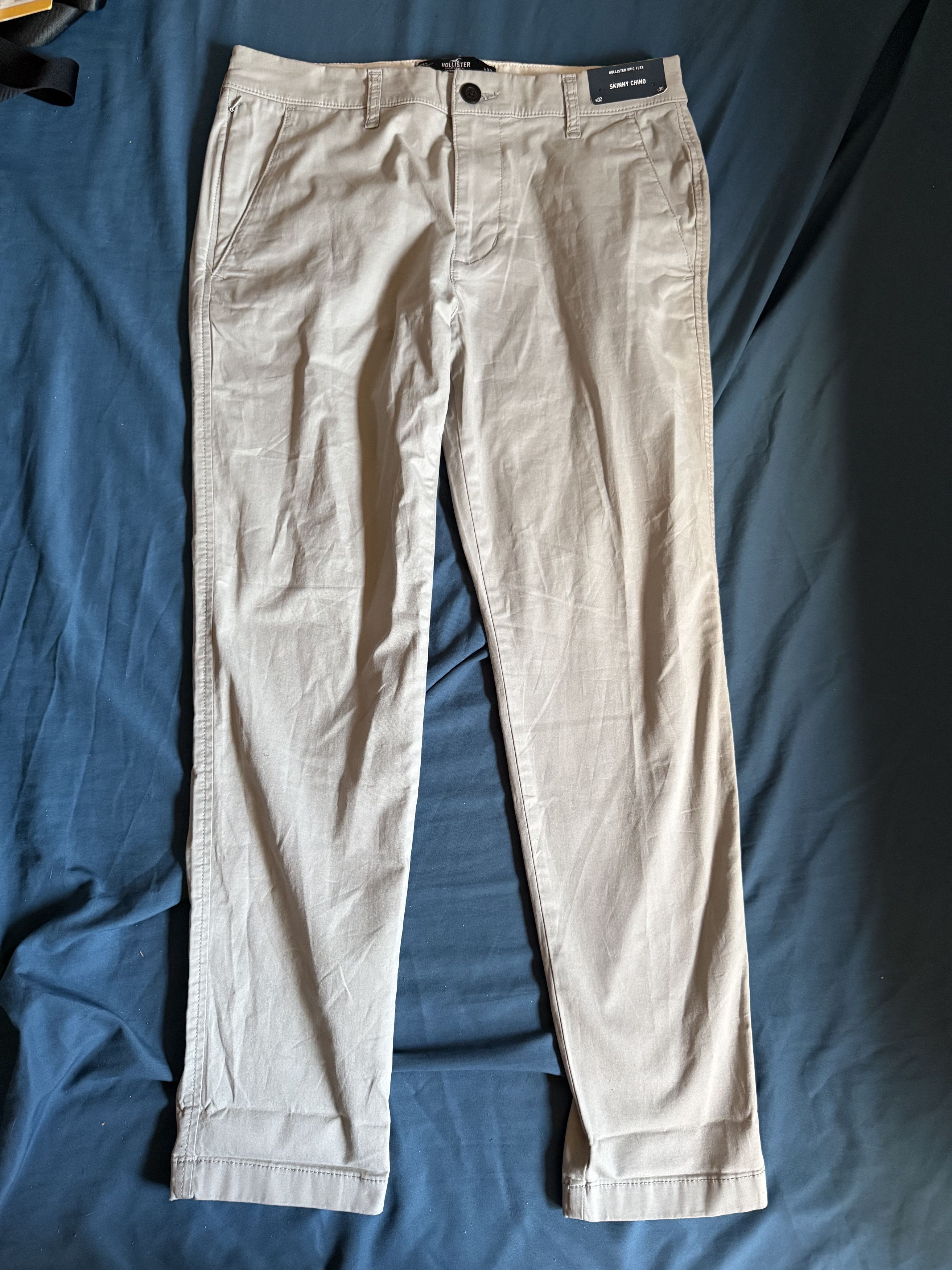 Hollister Hollister Skinny Chino Pants Epic Flex Stretch 32x30 (GREY) Size US 32 / EU 48 - 2 Thumbnail