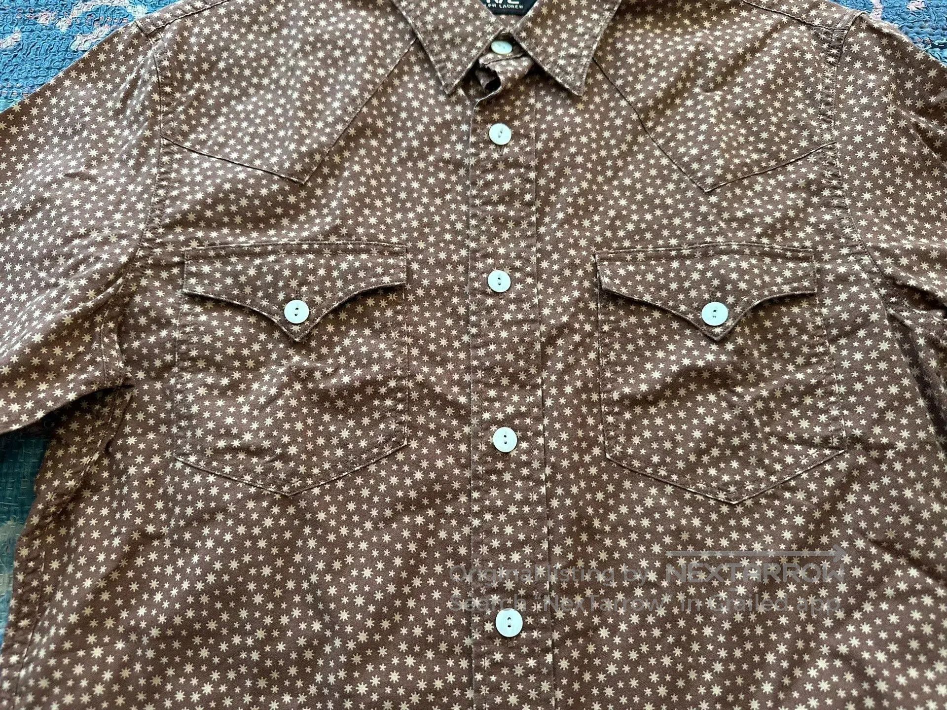 RRL Ralph Lauren RRL Star Patterned Shirt. Size US M / EU 48-50 / 2 - 3 Thumbnail