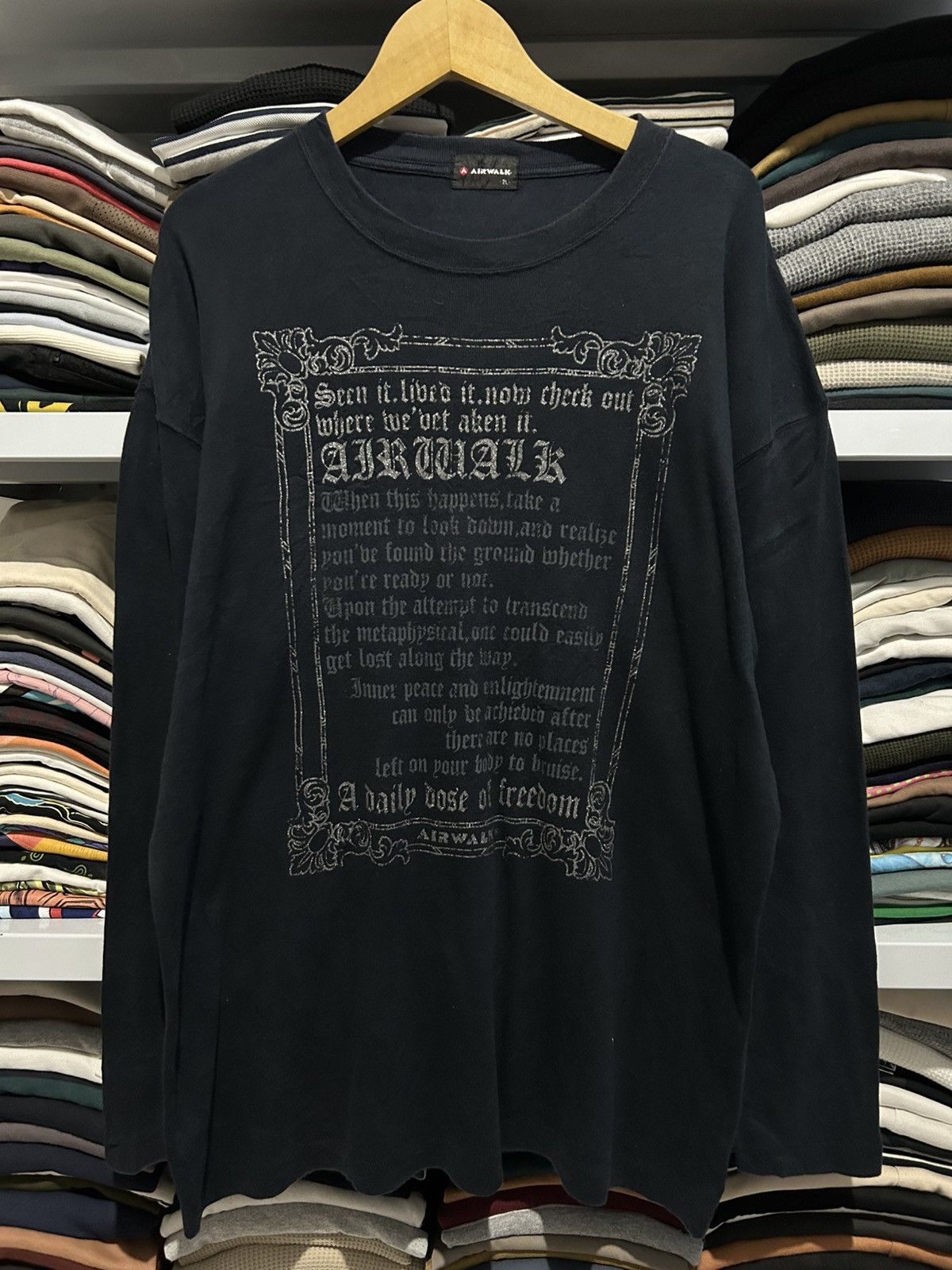 Airwalk Airwalk vintage longsleeve poem Punk ifsixwasnine Size US XXL / EU 58 / 5 - 1 Thumbnail