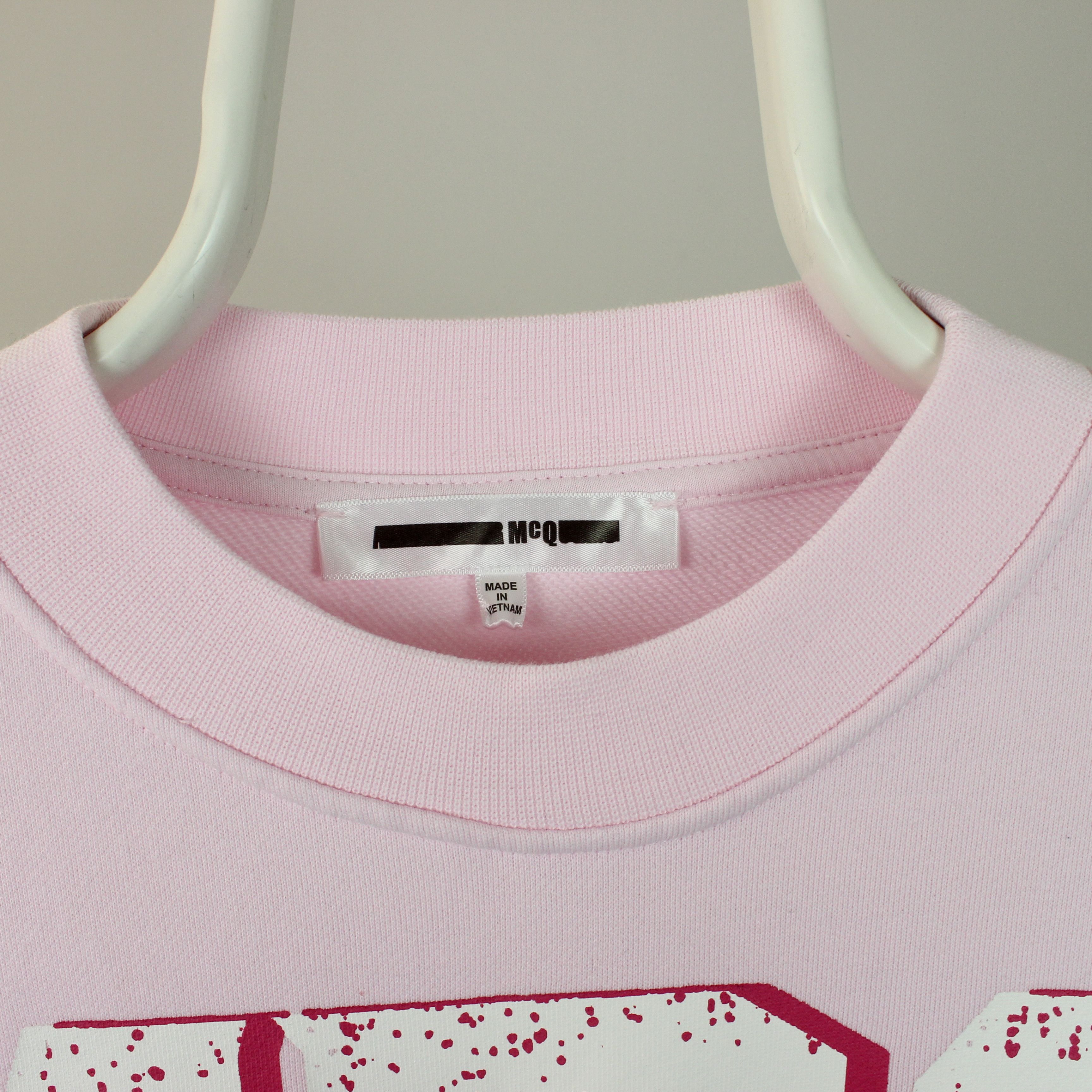 MCQ ALEXANDER MCQUEEN Women Pink Printed Sweatshirt Jumper L Size L / US 10 / IT 46 - 5 Thumbnail