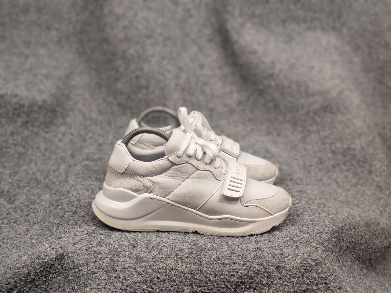Burberry Burberry Ramsey Trainers Logo White Low-Top Sneakers Size US 6.5 / IT 36.5 - 2 Thumbnail