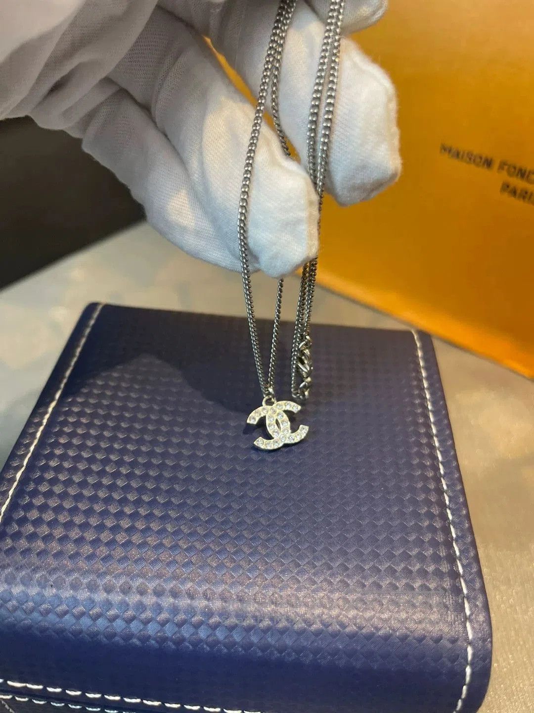 Chanel Chanel Diamond Double C Necklace. Size ONE SIZE - 2 Thumbnail