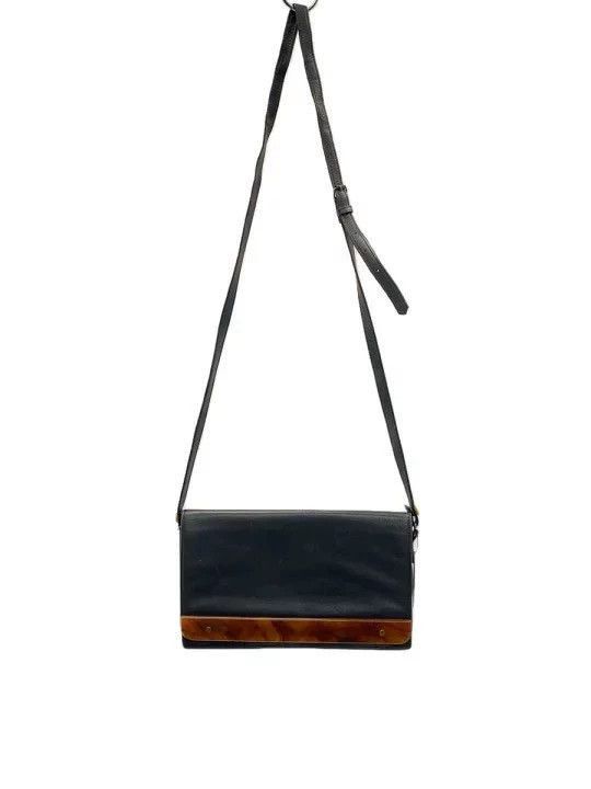 Jean Paul Gaultier Tortoise Shell Leather Crossbody Bag-250 in Black, Men's