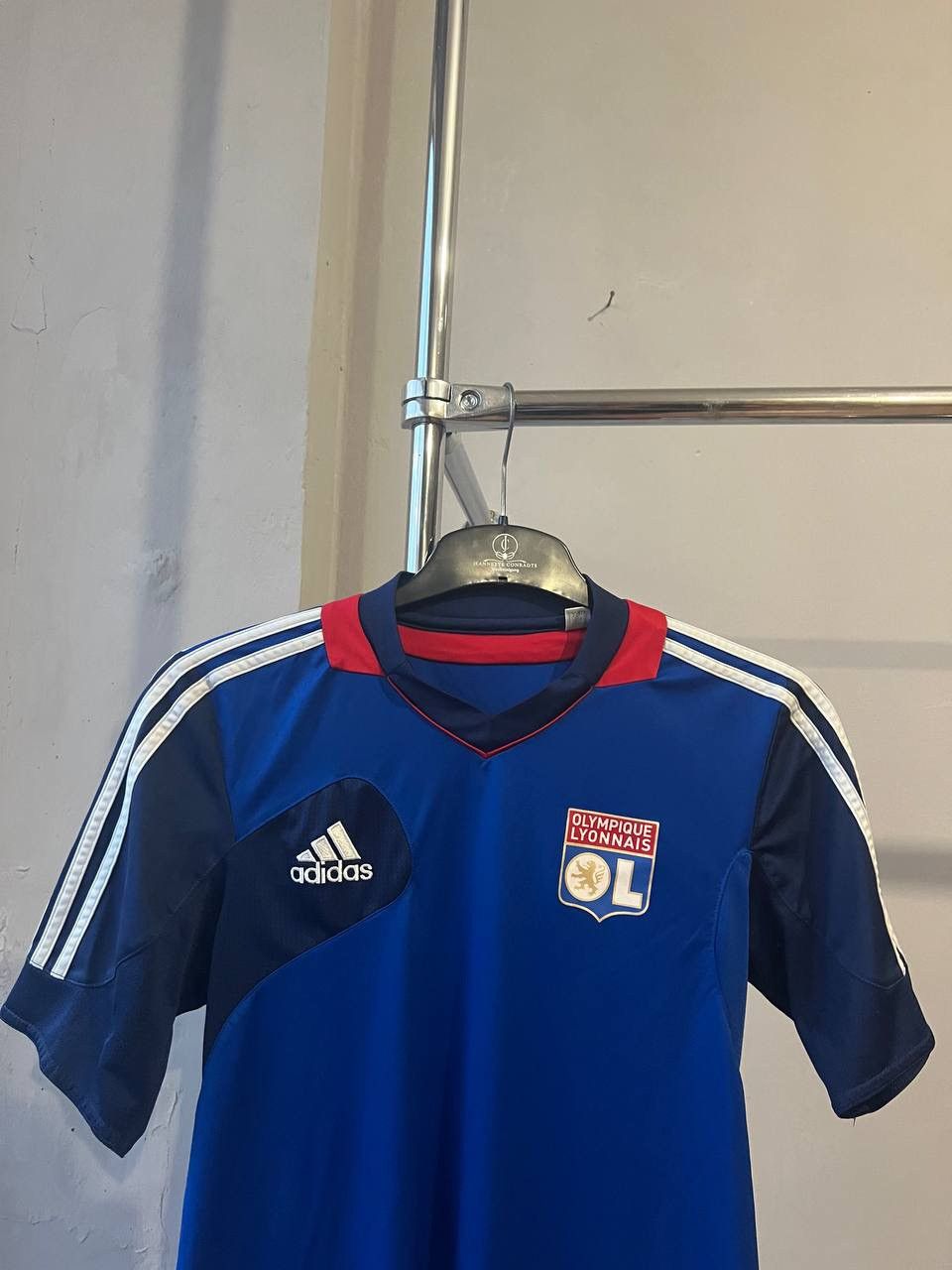Adidas OLYMPIQUE LYONNAIS LYON FRANCE TRAINING SOCCER JERSEY SHIRT Size US S / EU 44-46 / 1 - 3 Thumbnail
