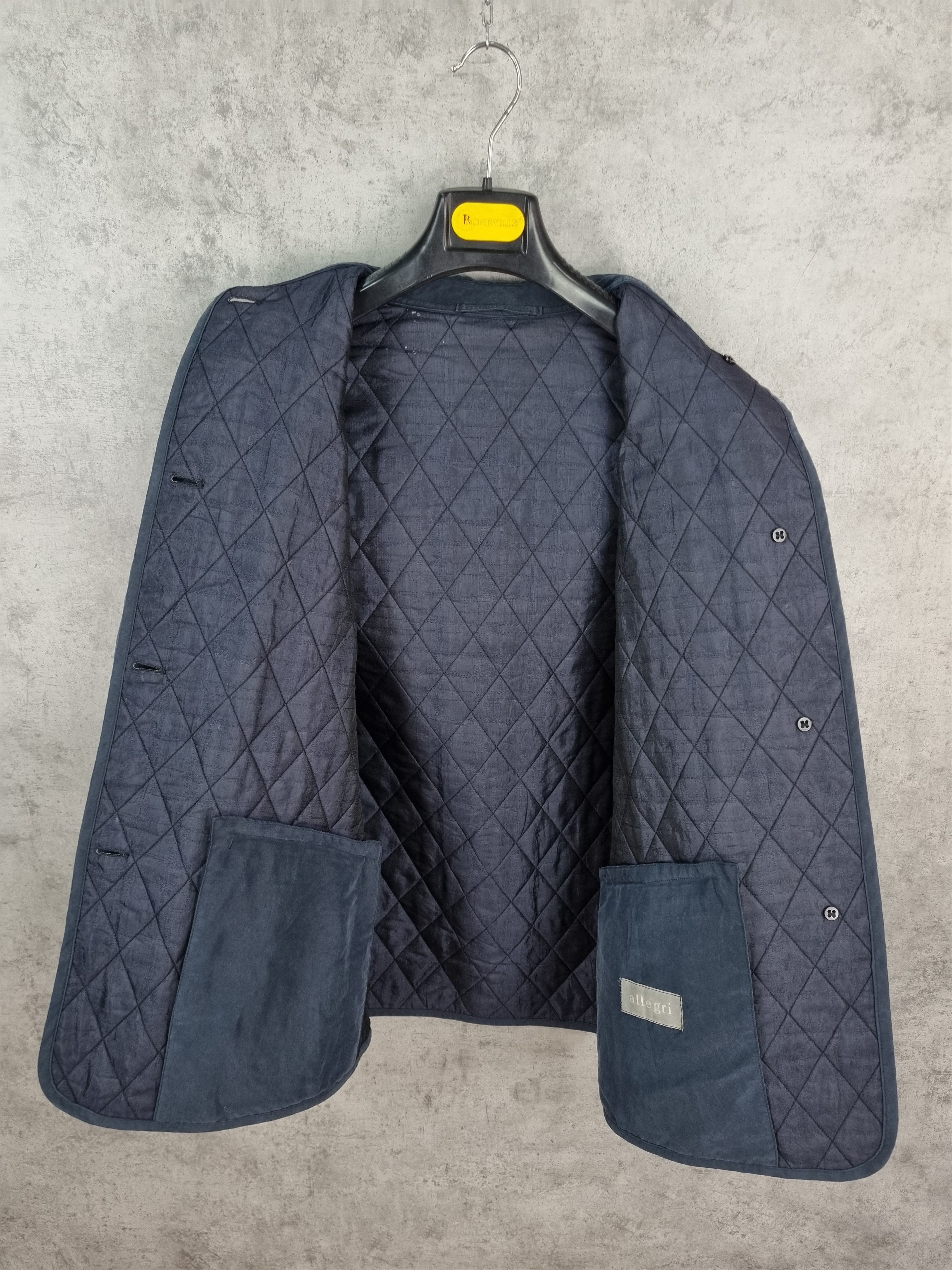 Allegri × Vintage 90s Allegri Quilted Jacket made in Italy Like Burberry Size US S / EU 44-46 / 1 - 10 Thumbnail