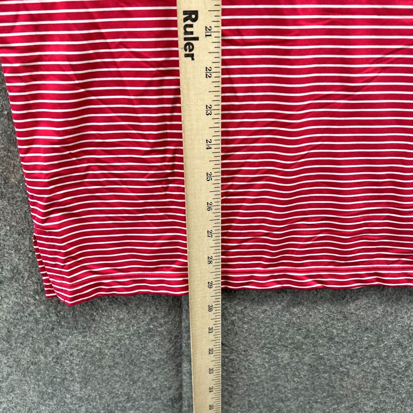 RLX Ralph Lauren VINTAGE RLX Ralph Lauren Polo Shirt Womens Large Red White Striped Preppy Medalist Golf Size L / US 10 / IT 46 - 4 Thumbnail