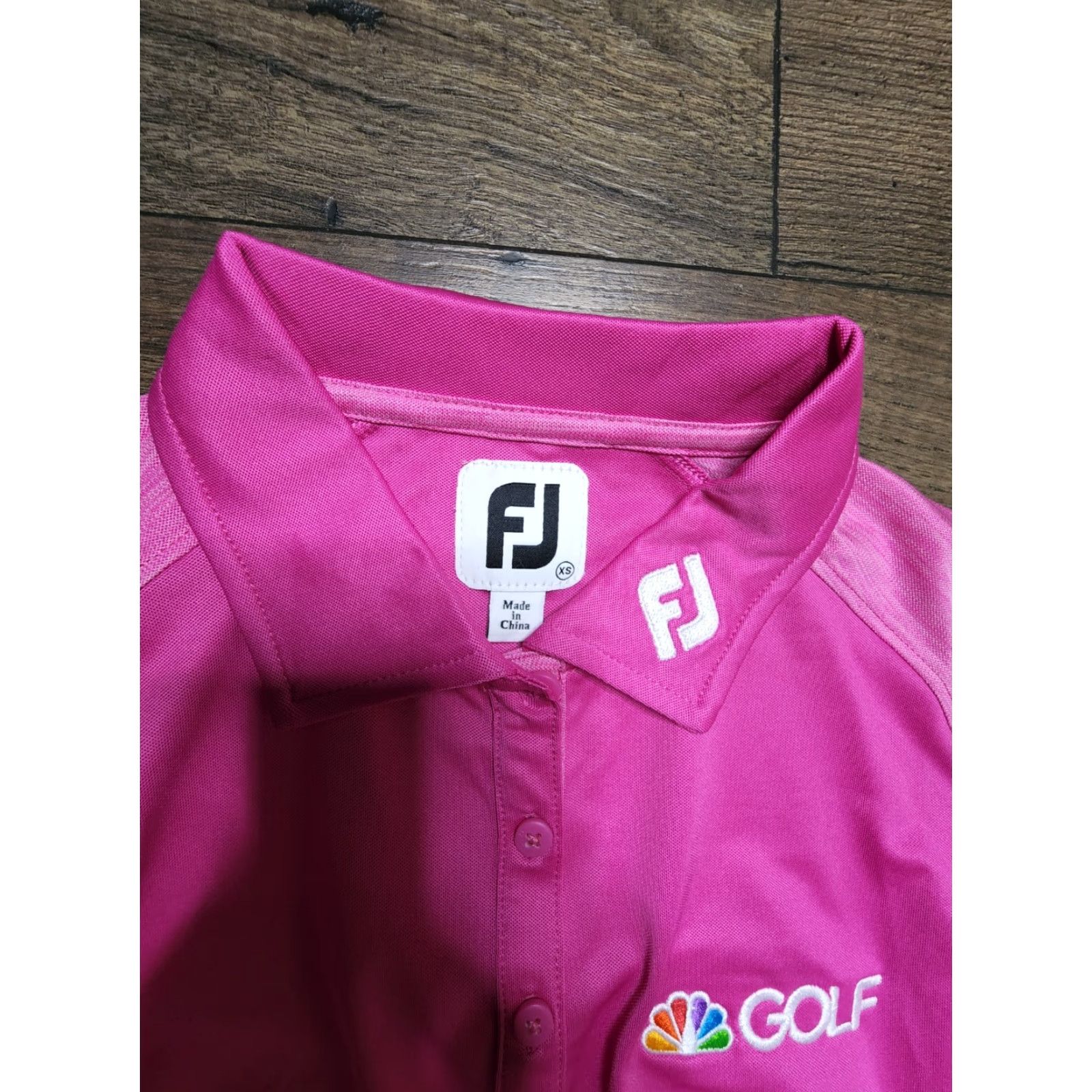 Footjoy FOOTJOY Womens XS Pink Golf Skort Dress - Solid V-Neck, Short Sleeve, Workwear Size XS / US 0-2 / IT 36-38 - 4 Thumbnail