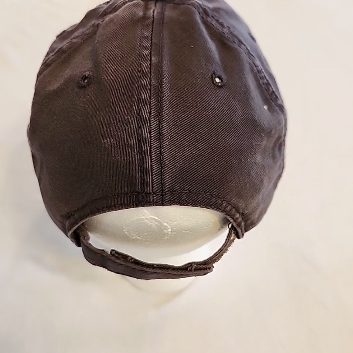Vintage MORTON BUILDINGS Hat Gray Strap Back Cap Barn Construction Machine Shed Farm Adjustable Cotton Baseball Cap Men Size ONE SIZE - 7 Thumbnail