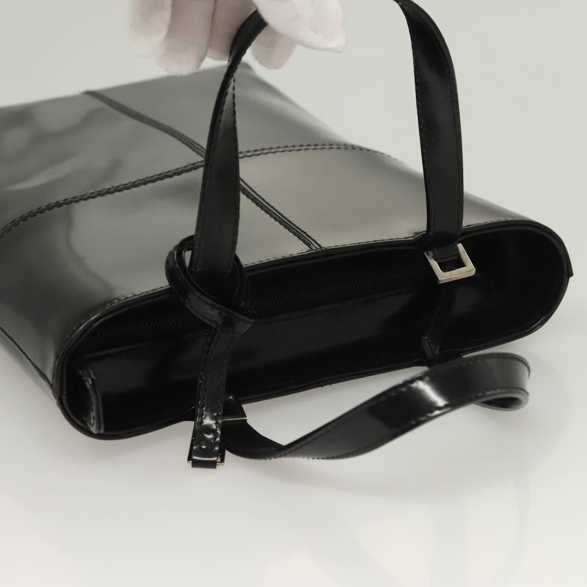 Gucci GUCCI Hand Bag Enamel Black Gold 000 2113 000 2113 Size ONE SIZE - 6 Thumbnail