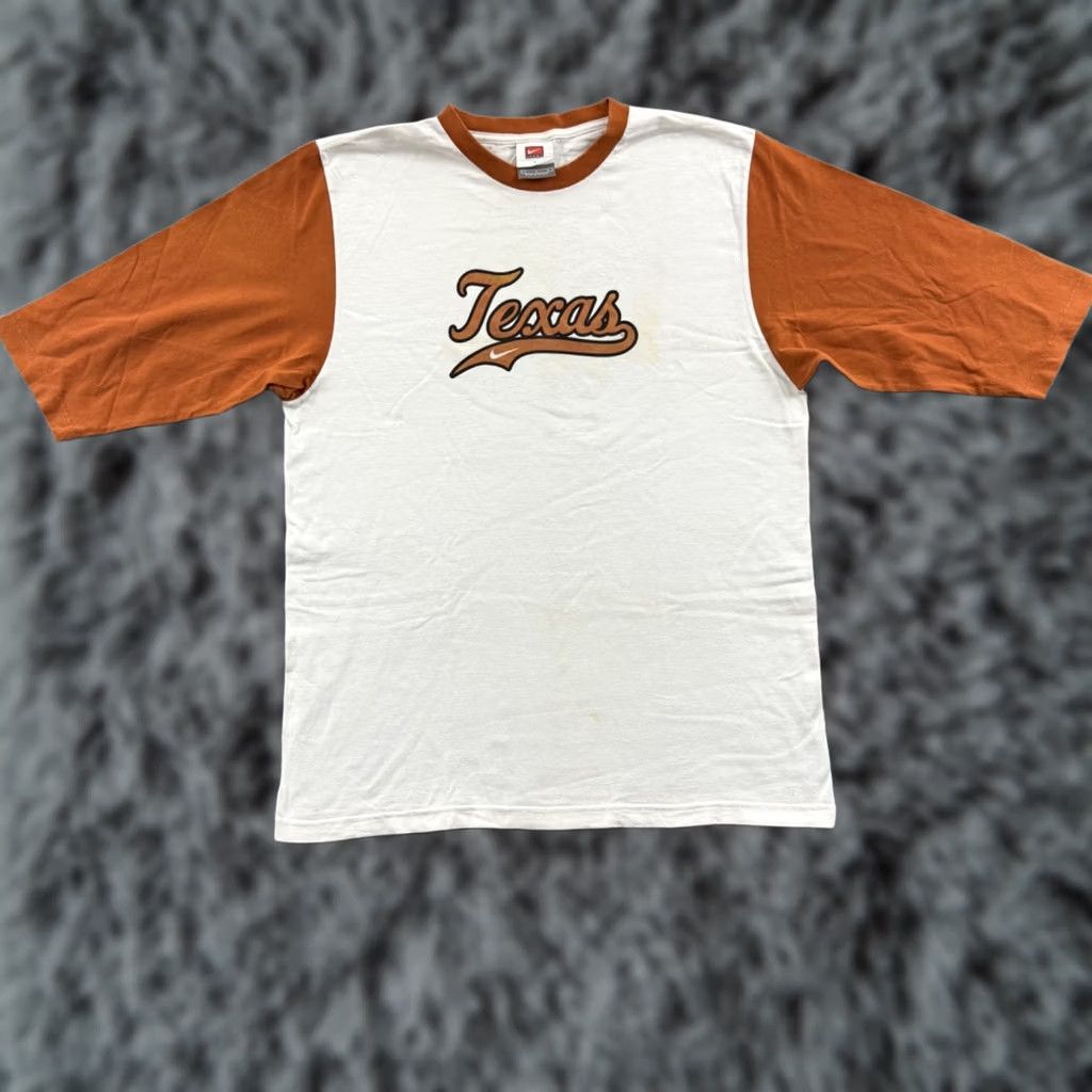 Nike VINTAGE Nike Texas Longhorns Shirt Mens Large Short Sleeve Nike Sport College Y2K Size US L / EU 52-54 / 3 - 1 Thumbnail