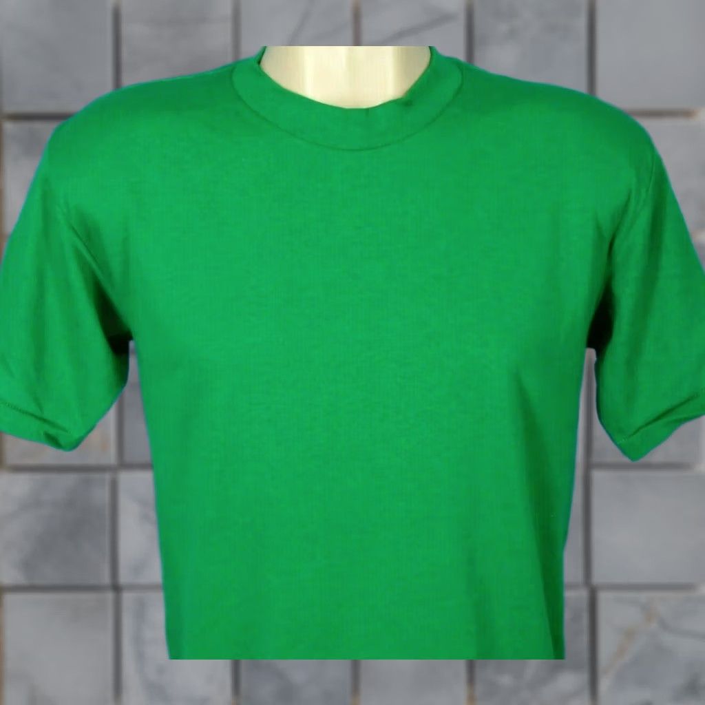 Vintage VINTAGE Sportswear T-Shirt Mens Medium Green 80s 90s Cotton Polyester NOS Short Sleeve Crew Neck Size US M / EU 48-50 / 2 - 1 Thumbnail