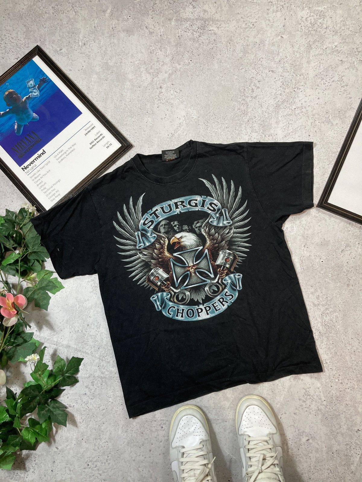 Harley Davidson × Vintage × West Coast Choppers Sturgis choppers vintage t-shirt man l Size US L / EU 52-54 / 3 - 1 Thumbnail