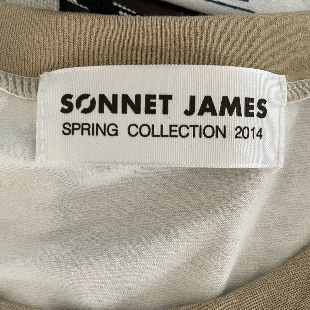 Other Sonnet James Play Midi Dress White Coral Tan Colorblock 3/4 Size S / US 4 / IT 40 - 5 Thumbnail