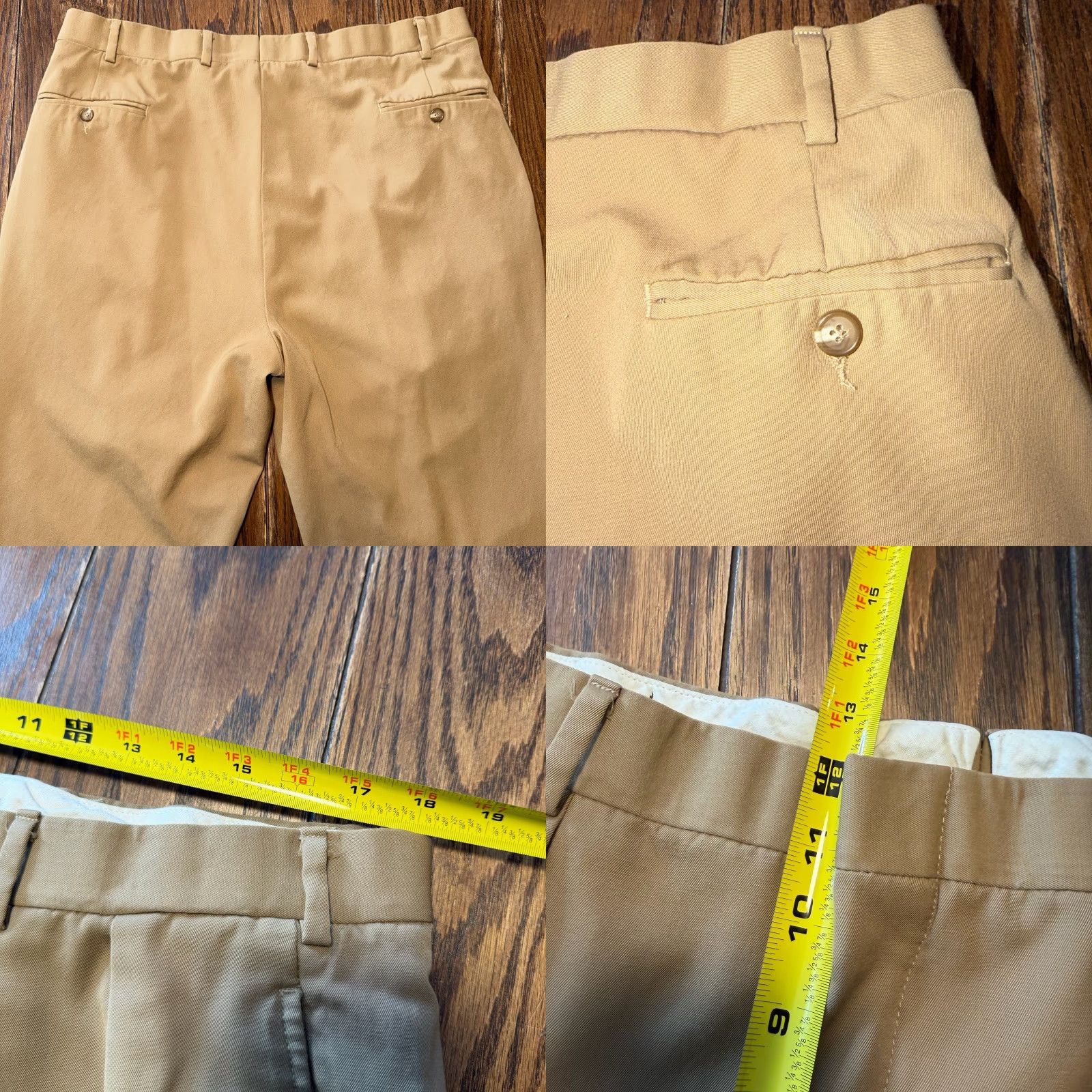 Vintage Ben Silver Charleston Pants Men’s 36x29 Wool Brown USA Made Pleated Cuffed Regular Straight Pants Mens Brown 80s 90s USA Size US 36 / EU 52 - 8 Thumbnail