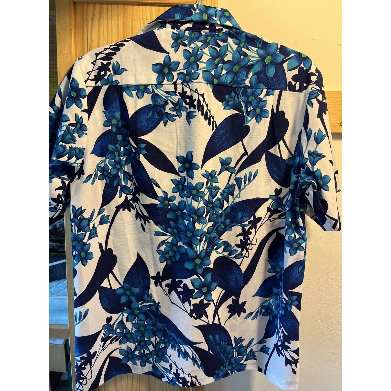 Other Hawaii Nei Honolulu VTG Mens M Blue Polyester Hawaiian Shirt Size US M / EU 48-50 / 2 - 10 Thumbnail