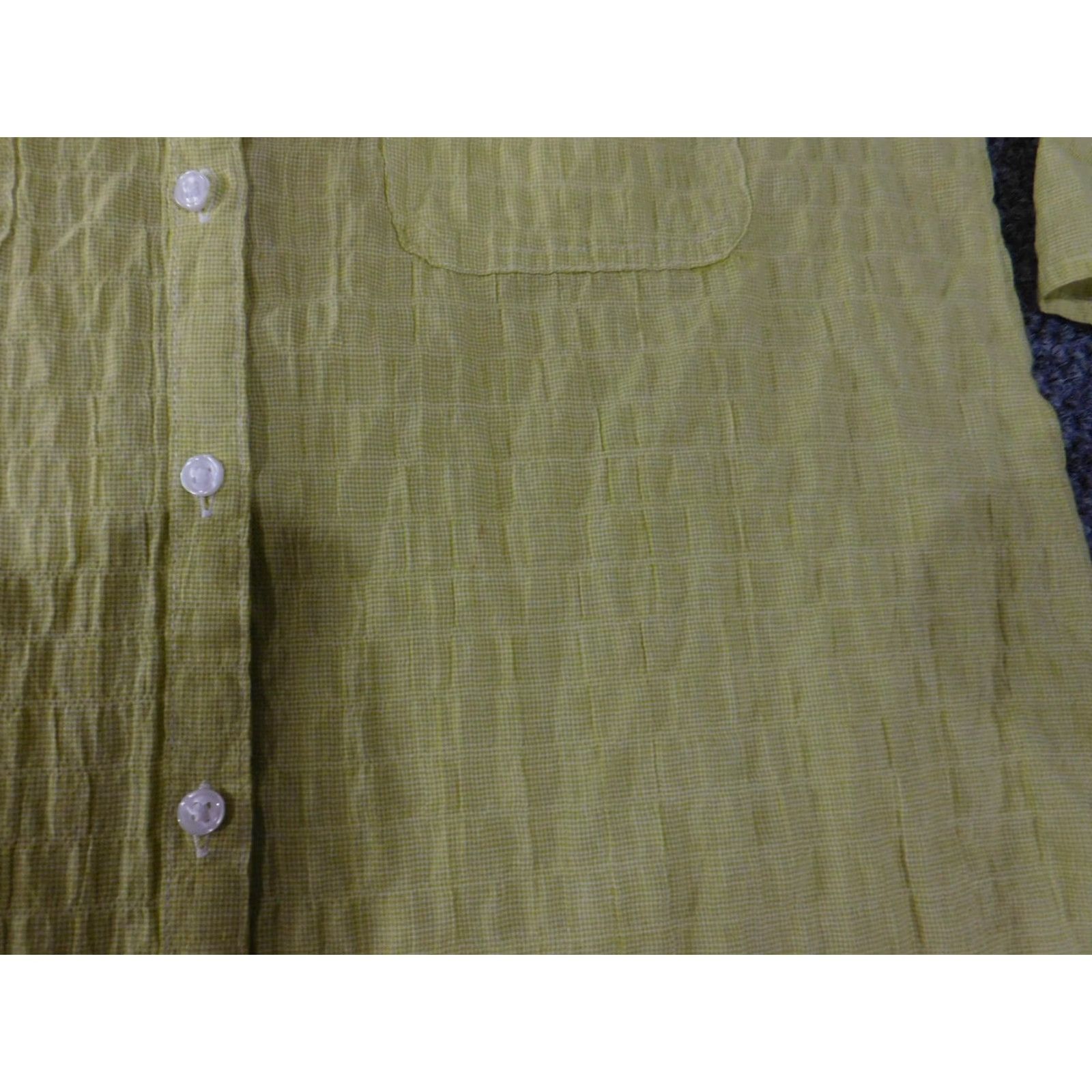 Loft LOFT Shirt Womens XS Yellow Button Front 3/4 Sleeve Lightweight Blouse Size XS / US 0-2 / IT 36-38 - 7 Thumbnail