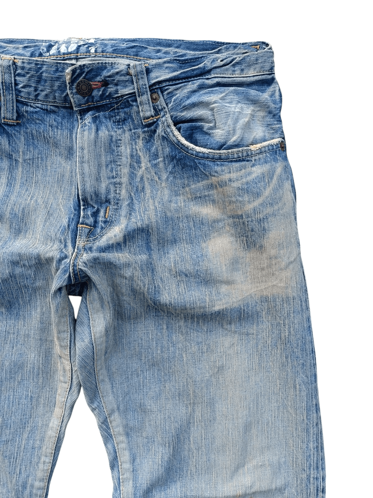 Edwin VINTAGE Edwin 504 Acid Wash Faded Rare Denim Size US 34 / EU 50 - 9 Thumbnail