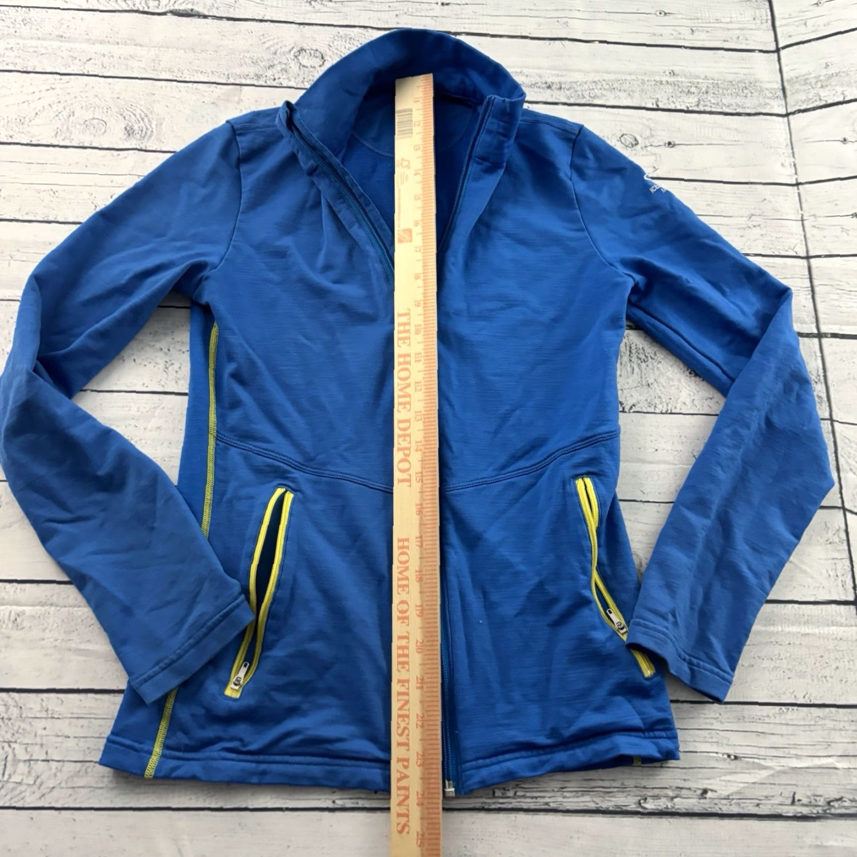 Icebreaker Icebreaker Merino Wool Full Zip Jacket Women's XS/S Blue Yellow Shirt Activewear Jacket Womens XS S Blue Yellow Merino Wool Full Zip Icebreaker Size S / US 4 / IT 40 - 3 Thumbnail