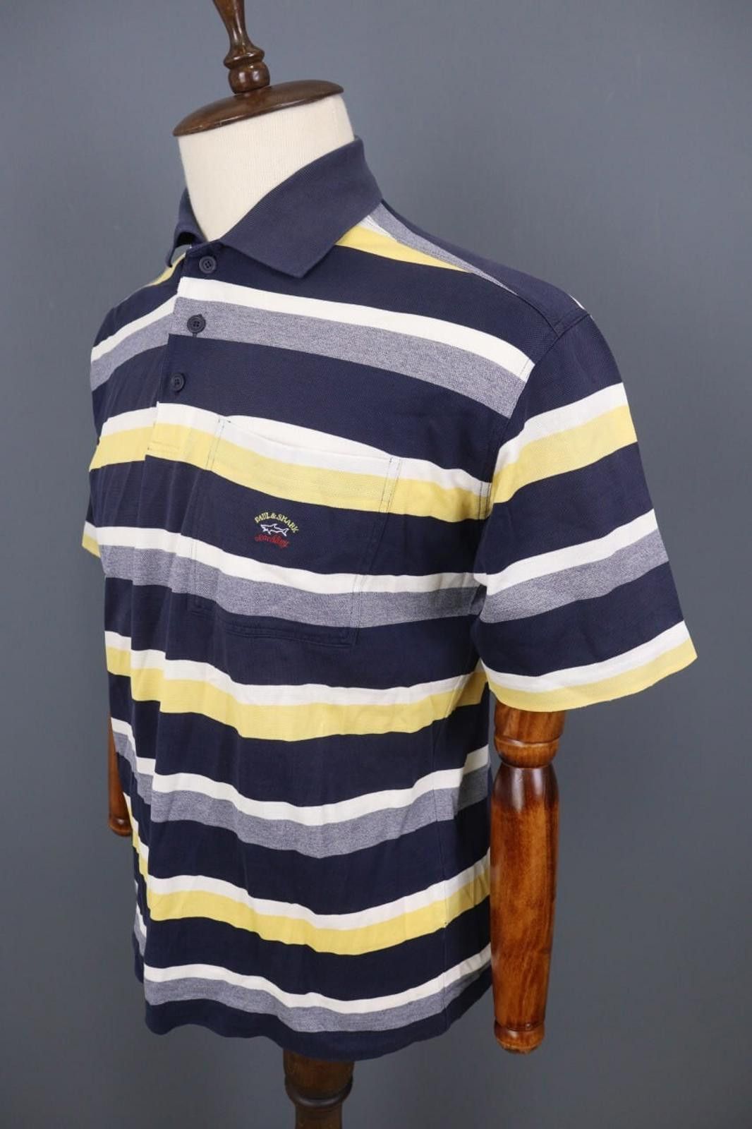 Paul & Shark Paul & Shark Yachying Multicolor Striped Shprt Shirt Size M Size US M / EU 48-50 / 2 - 9 Thumbnail