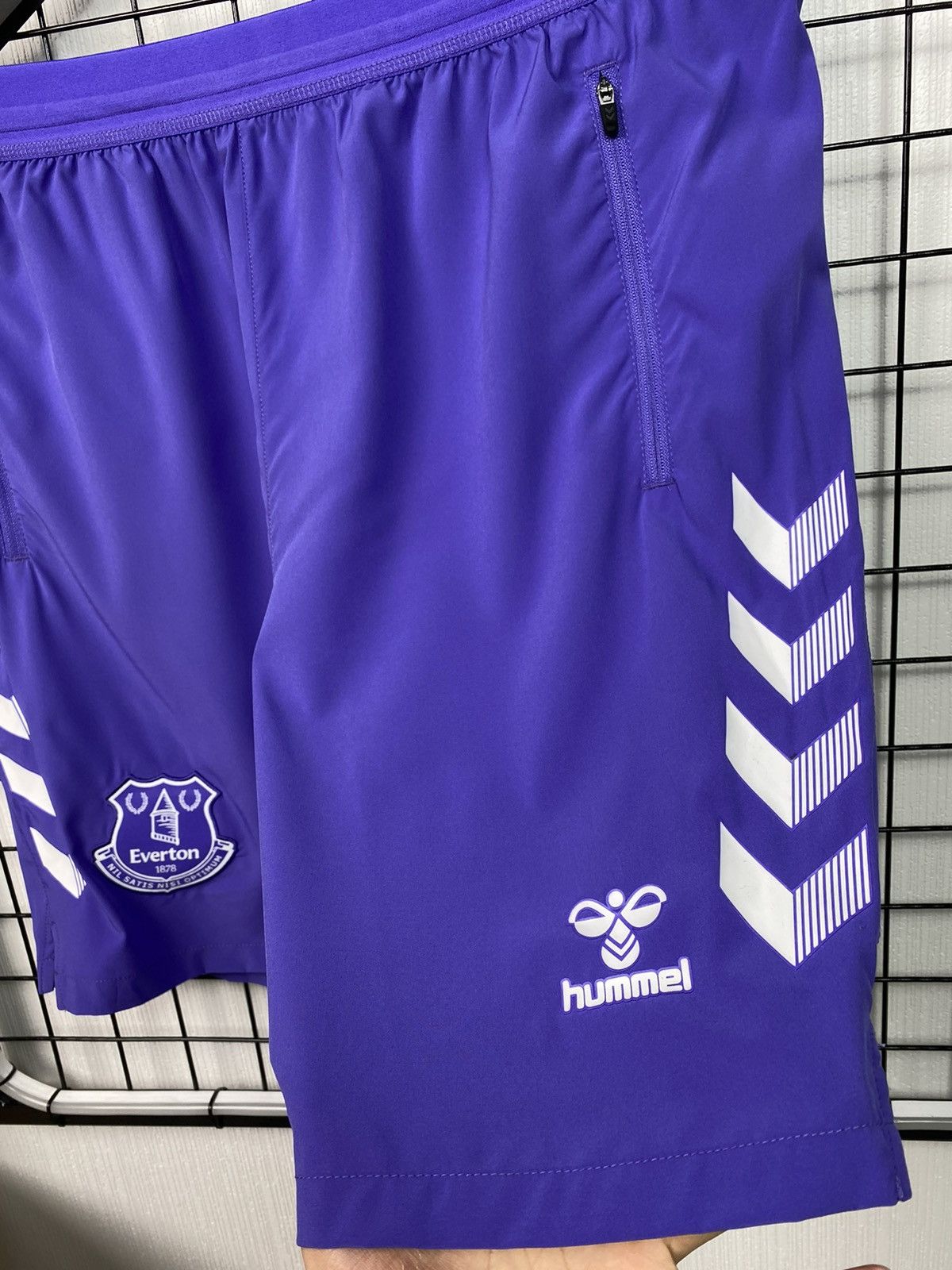 Hummel Everton Hummel Purple Training Soccer Shorts Football Men L Size US 36 / EU 52 - 4 Thumbnail