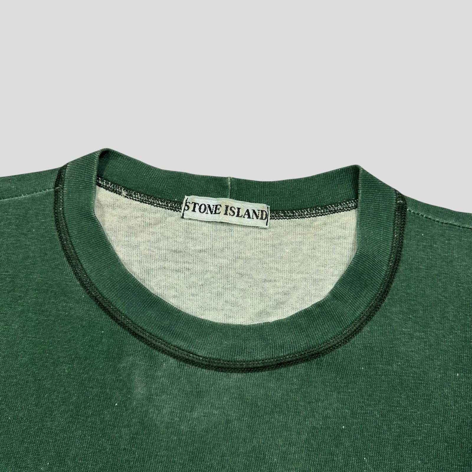 Stone Island Stone Island 1989 Marina Stripe Green Logo T-shirt - M (L) Size US M / EU 48-50 / 2 - 7 Thumbnail