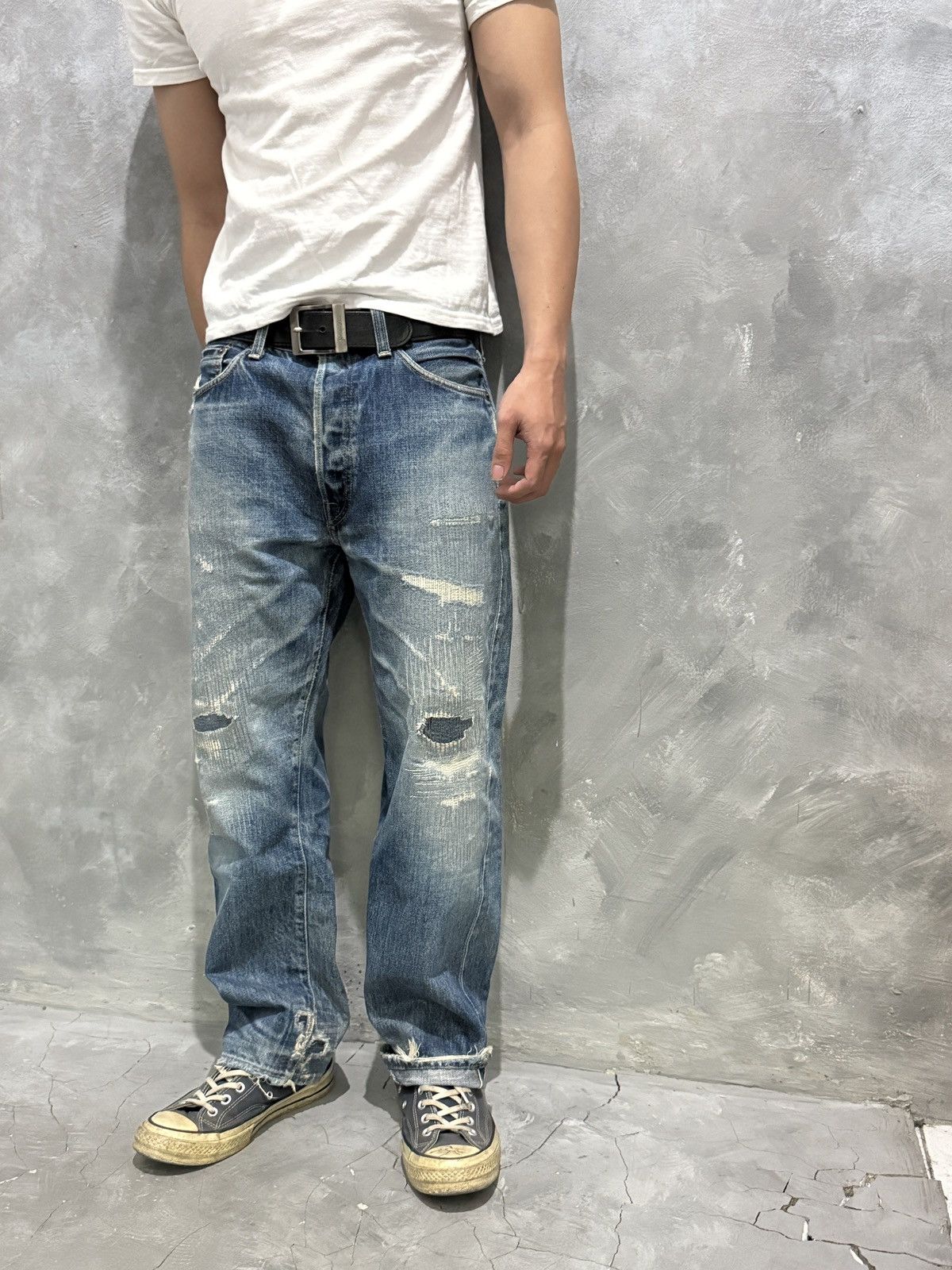 Kamakura Vintage Boro Jeans by Kamakura Red Selvedge Size US 30 / EU 46 - 1 Thumbnail