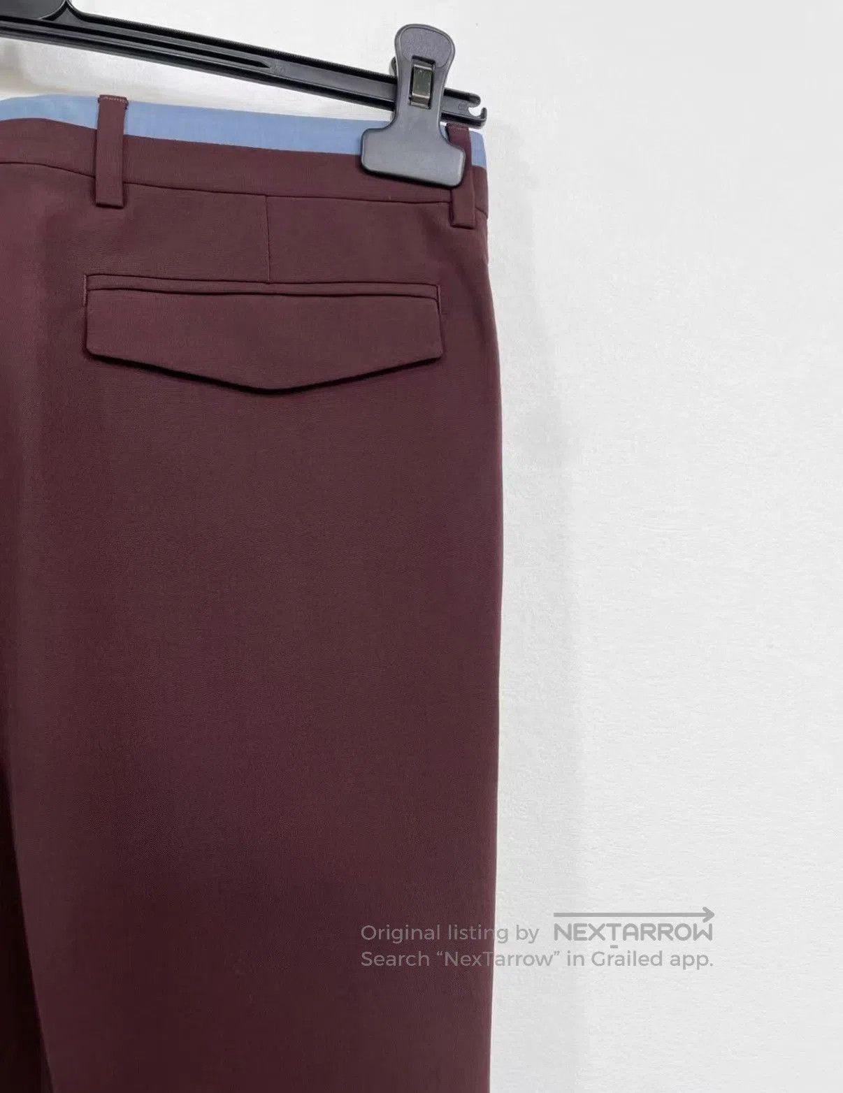 Dior Red Casual Pants with Blue Stripe Size 28. Size US 28 / EU 44 - 3 Thumbnail