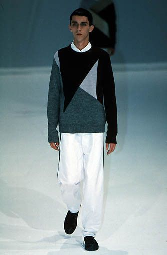 Raf Simons S/S 2000 Geometric Merino Wool Sweater Size US L / EU 52-54 / 3 - 2 Thumbnail