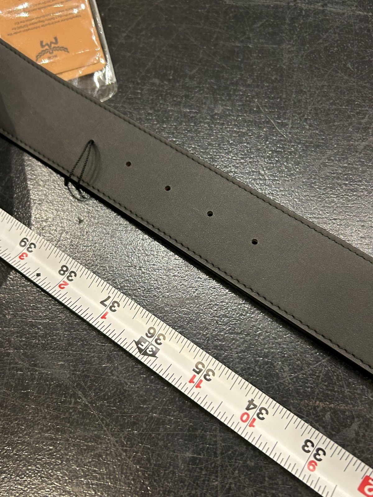 MCM MCM Monogram Belt - Red Size 36 - 6 Thumbnail